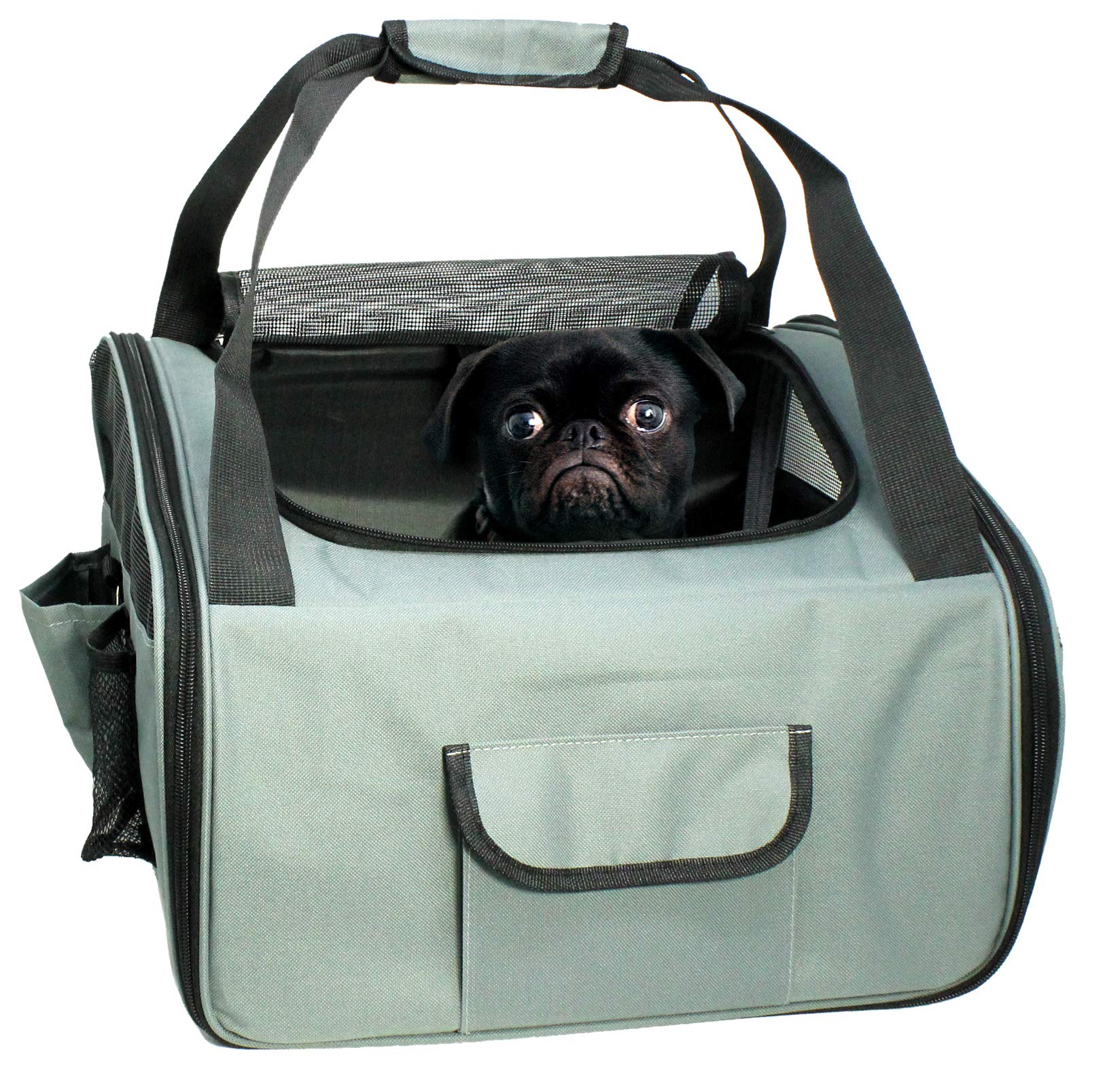 VViViD Pet Car Travel Accessories - Dog Booster Seat & Travel Carrier Bag for Small to Medium Dogs - Perfect for Road Trips & Vet Visits