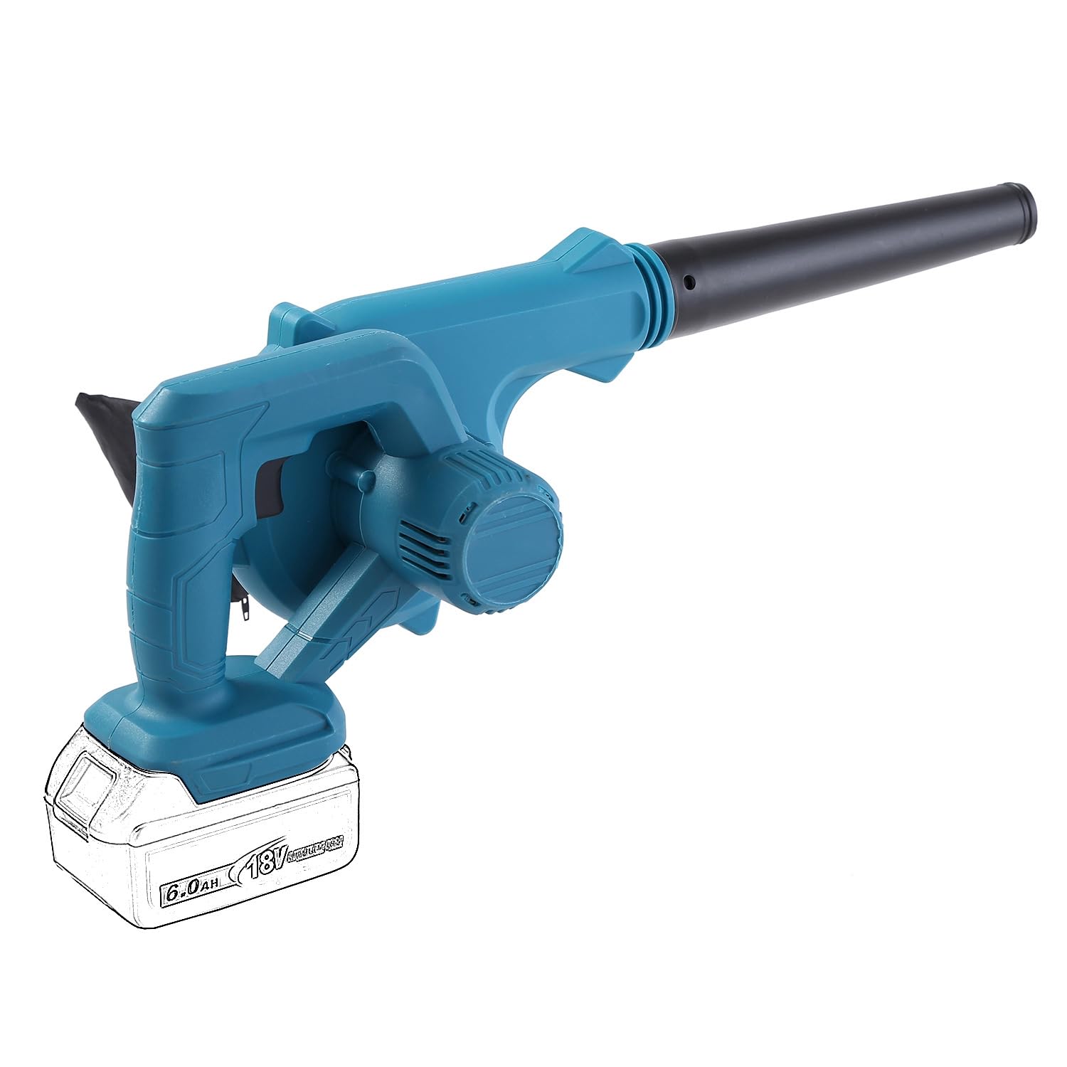 KATSU FIT-Bat 21V Cordless Leaf Blower - Portable Electric Leaf Blower, Battery Not Included (Tool Only) - Ideal for Yard Cleaning, Garden Maintenance, and Outdoor Debris Removal