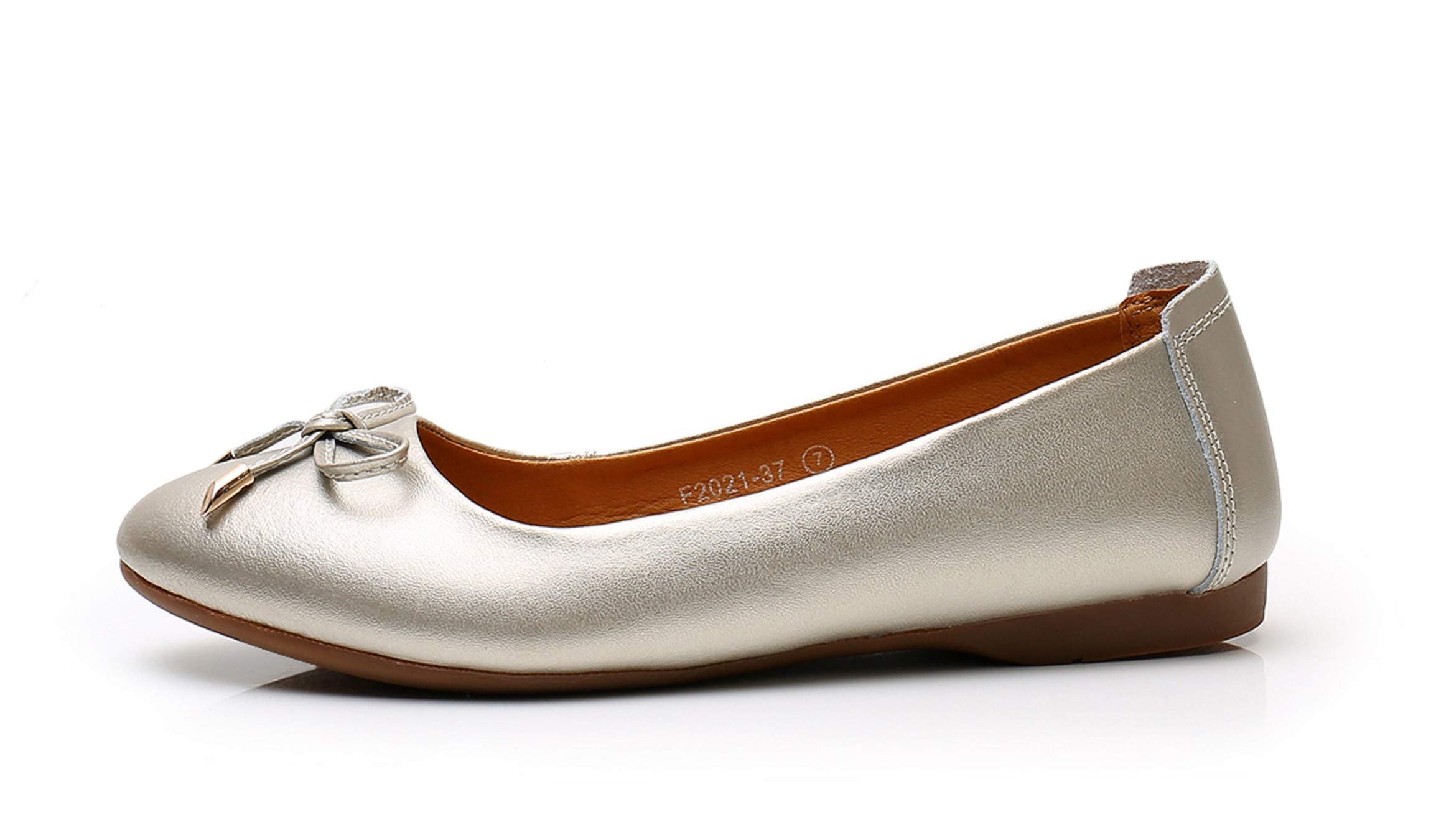 VenusCelia Women's Ballet Flats with Bowknot - Comfortable Dance Shoes for Ballerinas, Casual Wear & Wedding - Elegant Flat Shoes for Women