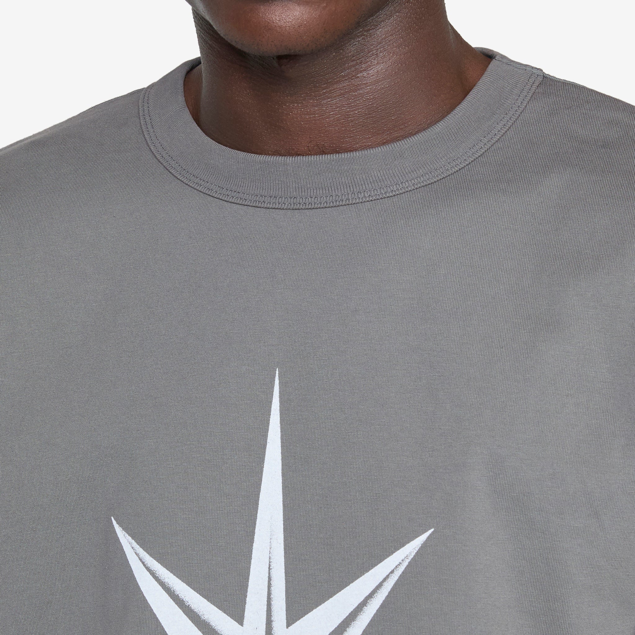 Compass Graphic T-Shirt for Men - Soft Grey Cotton Tee - Perfect for Outdoor Adventures & Casual Wear