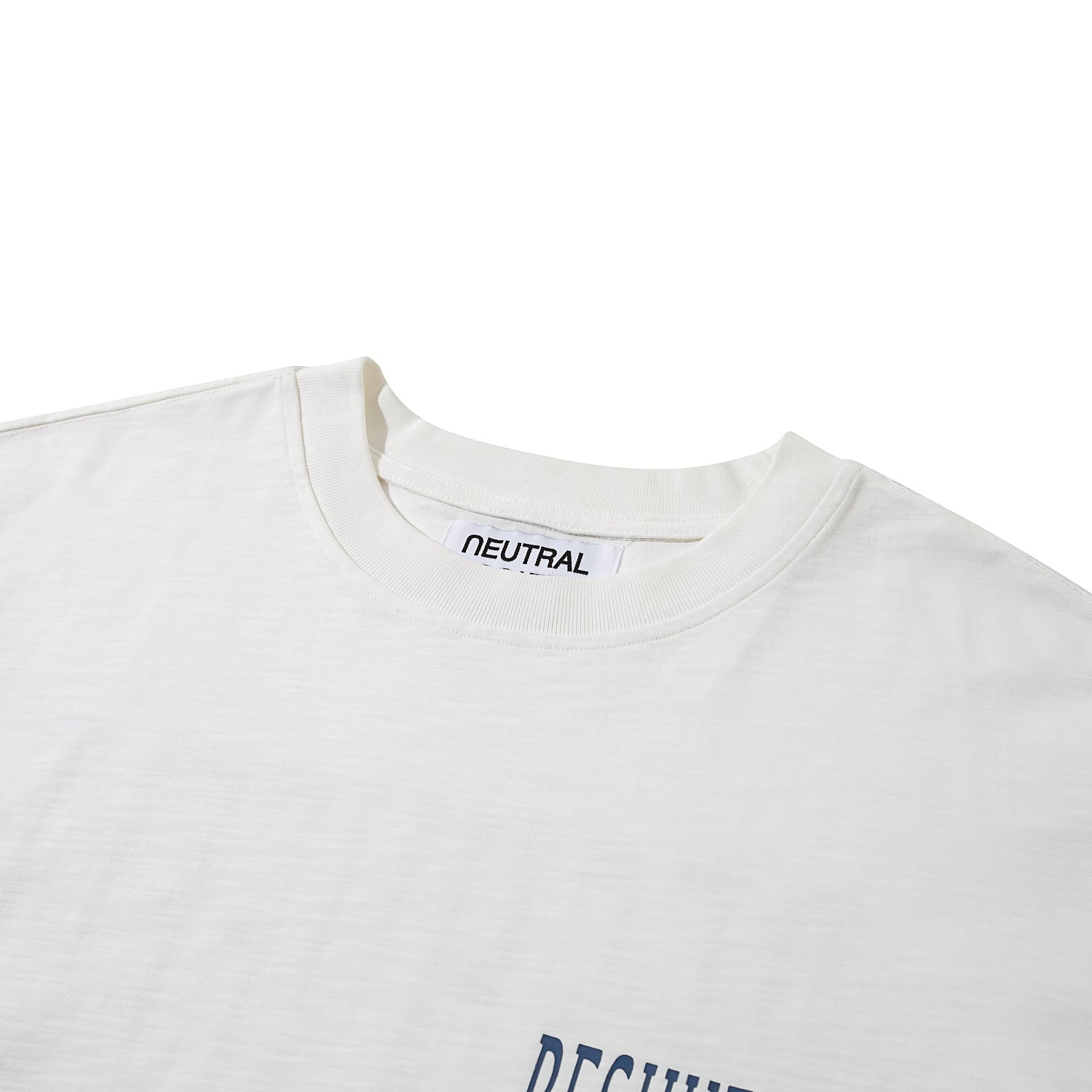 Neutral Society Reshuffle Big Tee White - Oversized Unisex T-Shirt for Men & Women | Casual Streetwear for Everyday Wear & Lounge