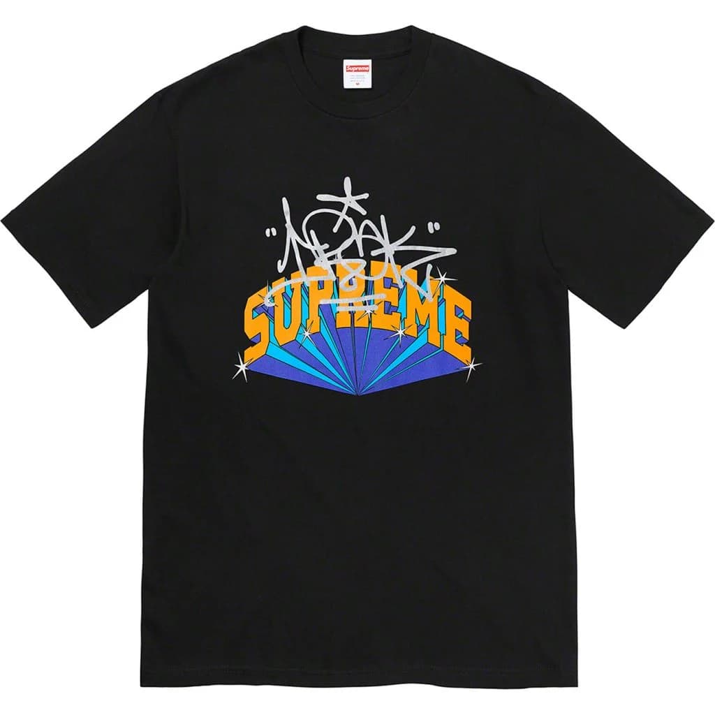 Supreme IRAK Arc T-Shirt - Black Cotton Graphic Tee for Men - Streetwear Fashion & Casual Wear