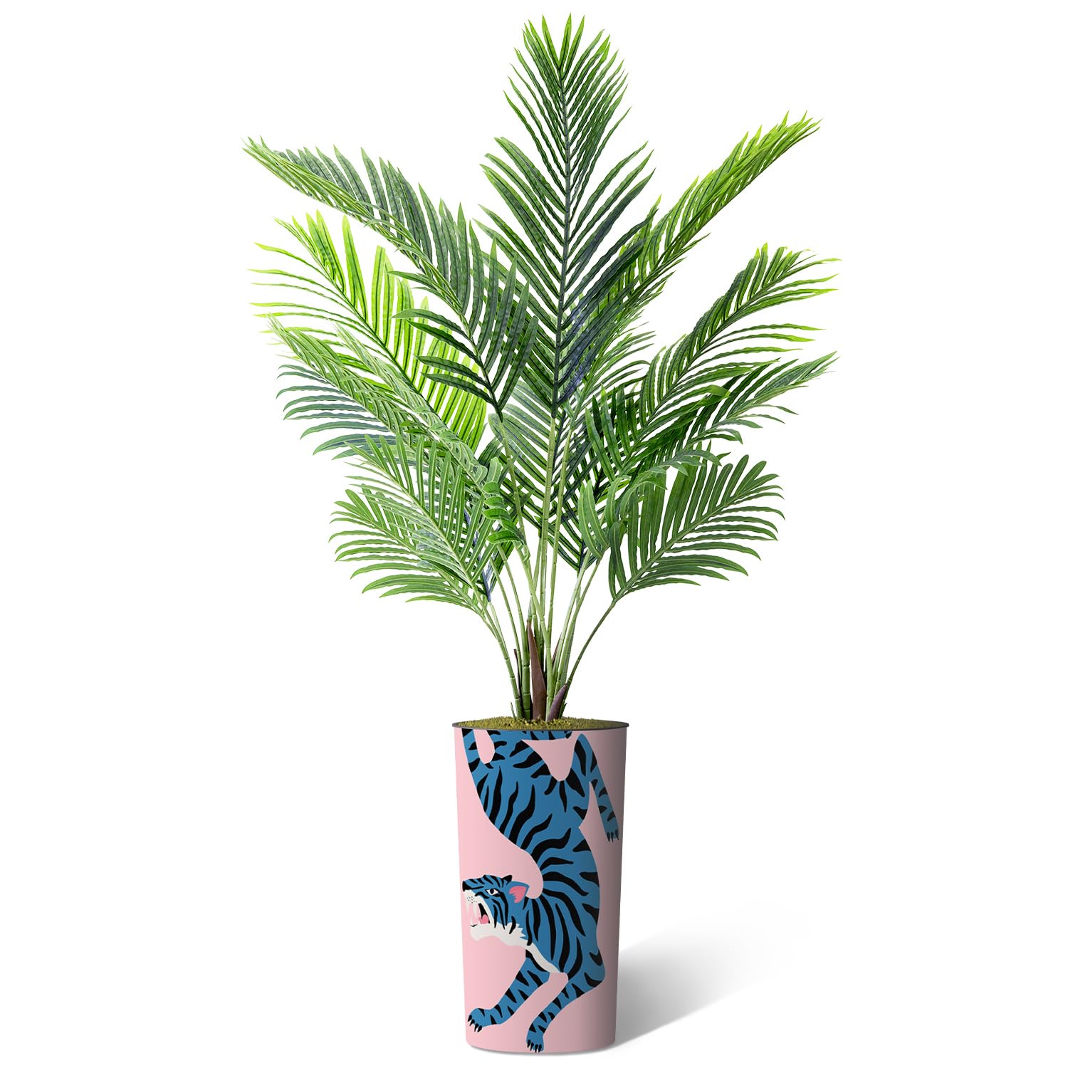 Contemporary Tiger Pattern Planter with 66