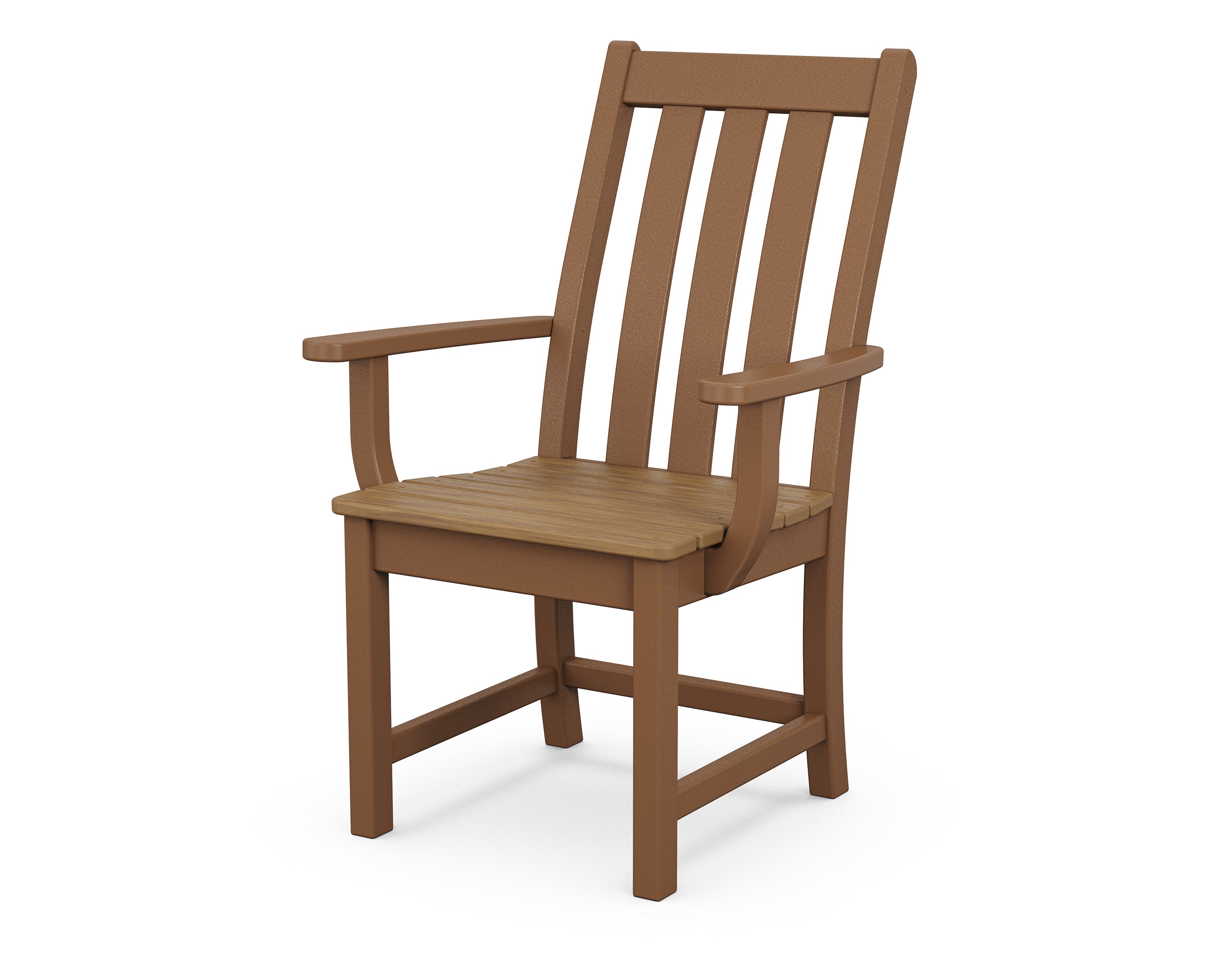 POLYWOOD Vineyard Dining Arm Chair - Weather-Resistant Outdoor Furniture for Patio, Garden, and Poolside Use