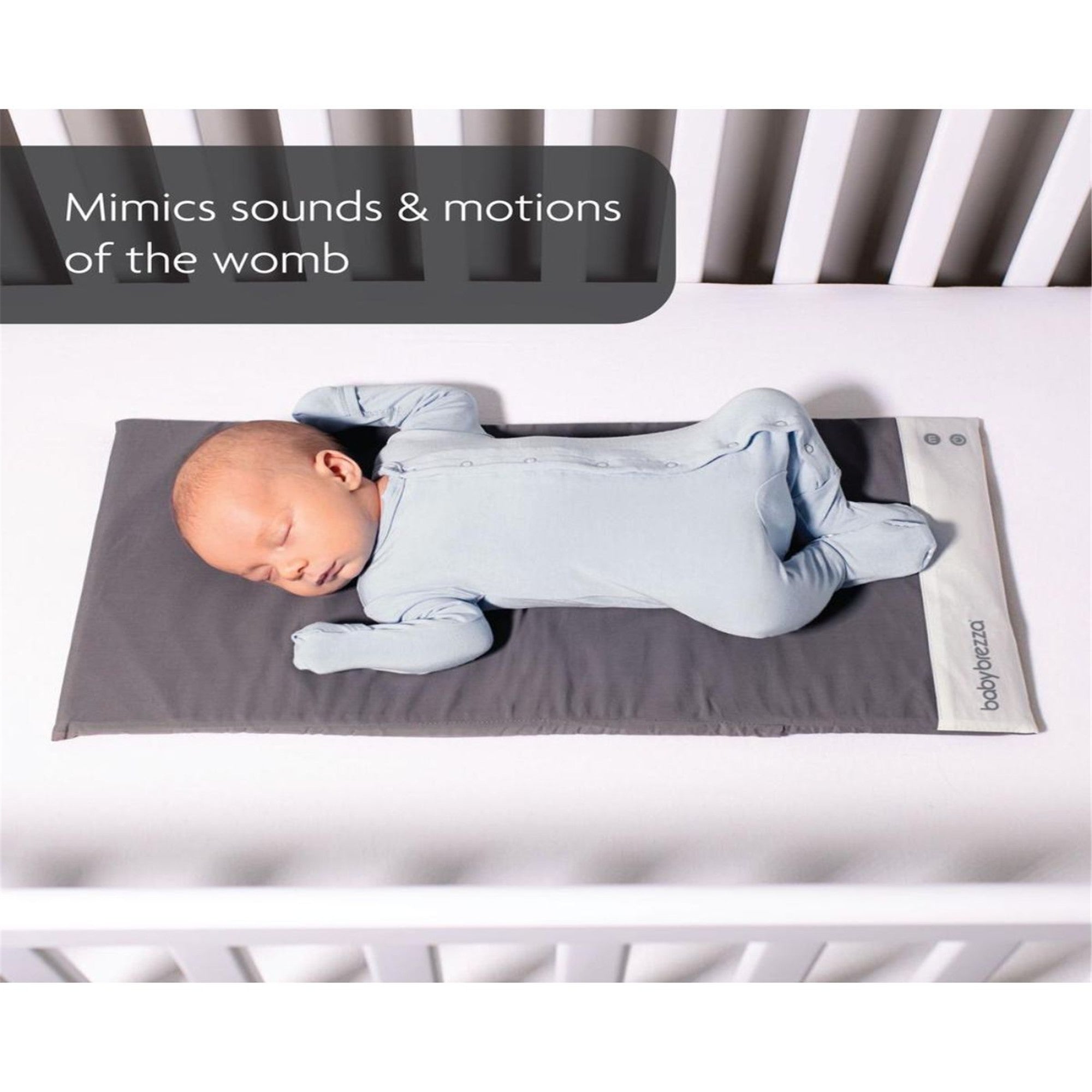 Baby Brezza Smart Soothing Mat - Gentle Vibration & Soothing Sounds for Newborns - Perfect for Nursery, Playtime & Sleep Aid - Ideal Baby Gift for New Parents