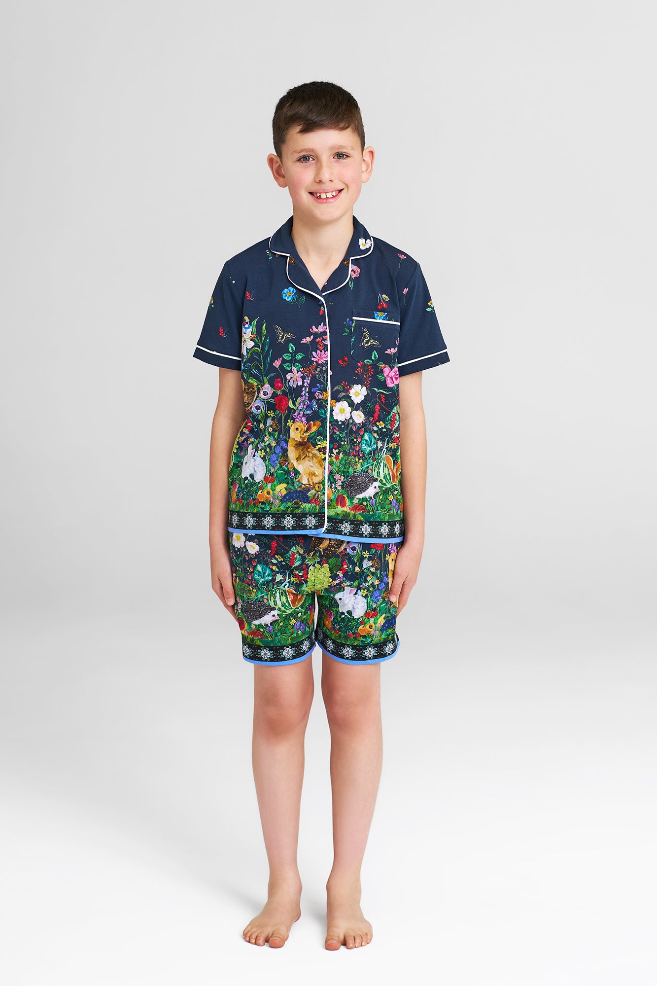 Nathalie Lété Kids Pajama Set - Soft Cotton Rabbit Print PJs for Boys & Girls | Perfect for Bedtime, Sleepovers & Cozy Nights