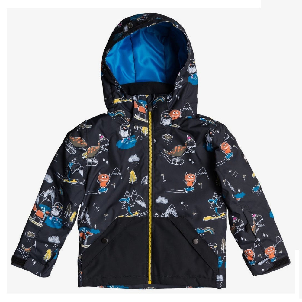 Quiksilver Little Mission Boys Ski Jacket - Waterproof Winter Snow Jacket for Kids | Warm & Windproof Snowsuit for Skiing, Snowboarding & Outdoor Winter Activities