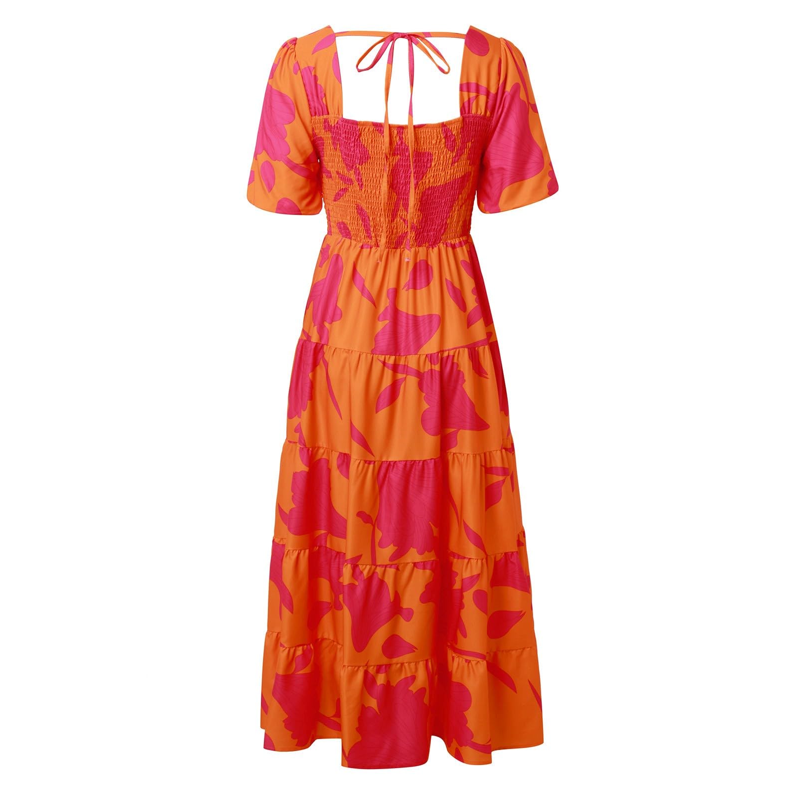 Women's Summer Off The Shoulder Maxi Dress - Short Sleeve Flowy Beach Dress for Wedding Guest, Work & Vacation | Perfect for Beach Parties, Office Wear & Special Occasions