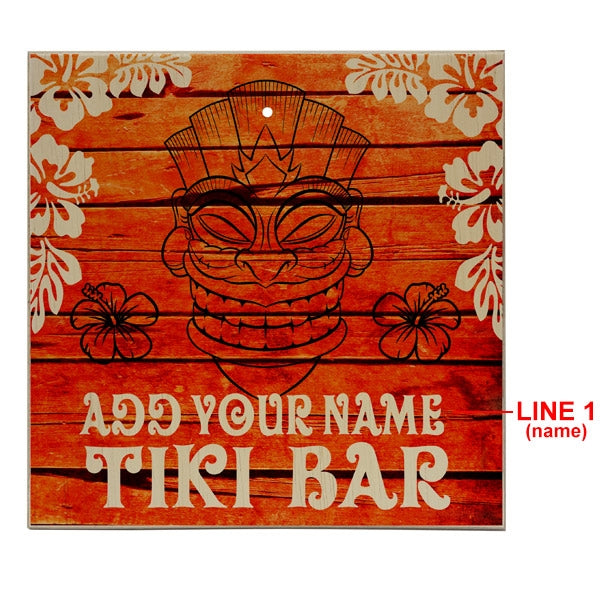 Large Tabletop Ring Toss Game with Custom Name - Fun Indoor/Outdoor Tiki Party Game for Adults & Kids - Perfect for Backyard BBQs, Beach Parties & Family Gatherings