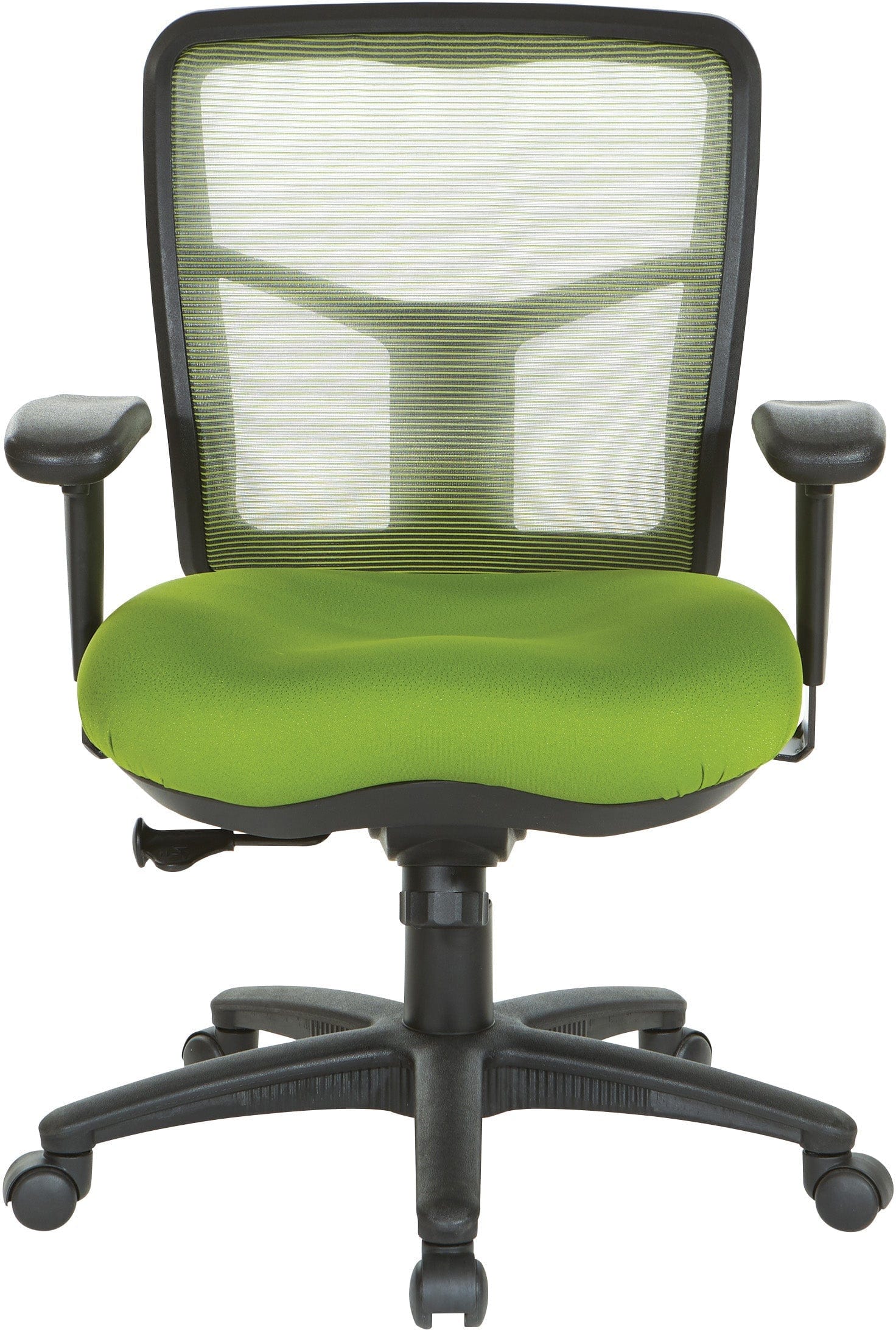 Office Star Grey Air Mesh Back Chair with Lumbar Support [92555] - Ergonomic Office Chair for Home & Work Comfort