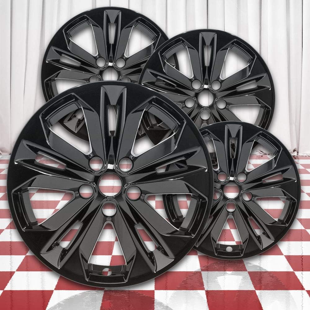 Gloss Black 17 Inch Wheel Skin Overlays for Nissan Rogue 2014-2016 - Premium Hubcap Covers for Enhanced Style & Protection - Perfect for Off-Roading, City Driving & Car Customization