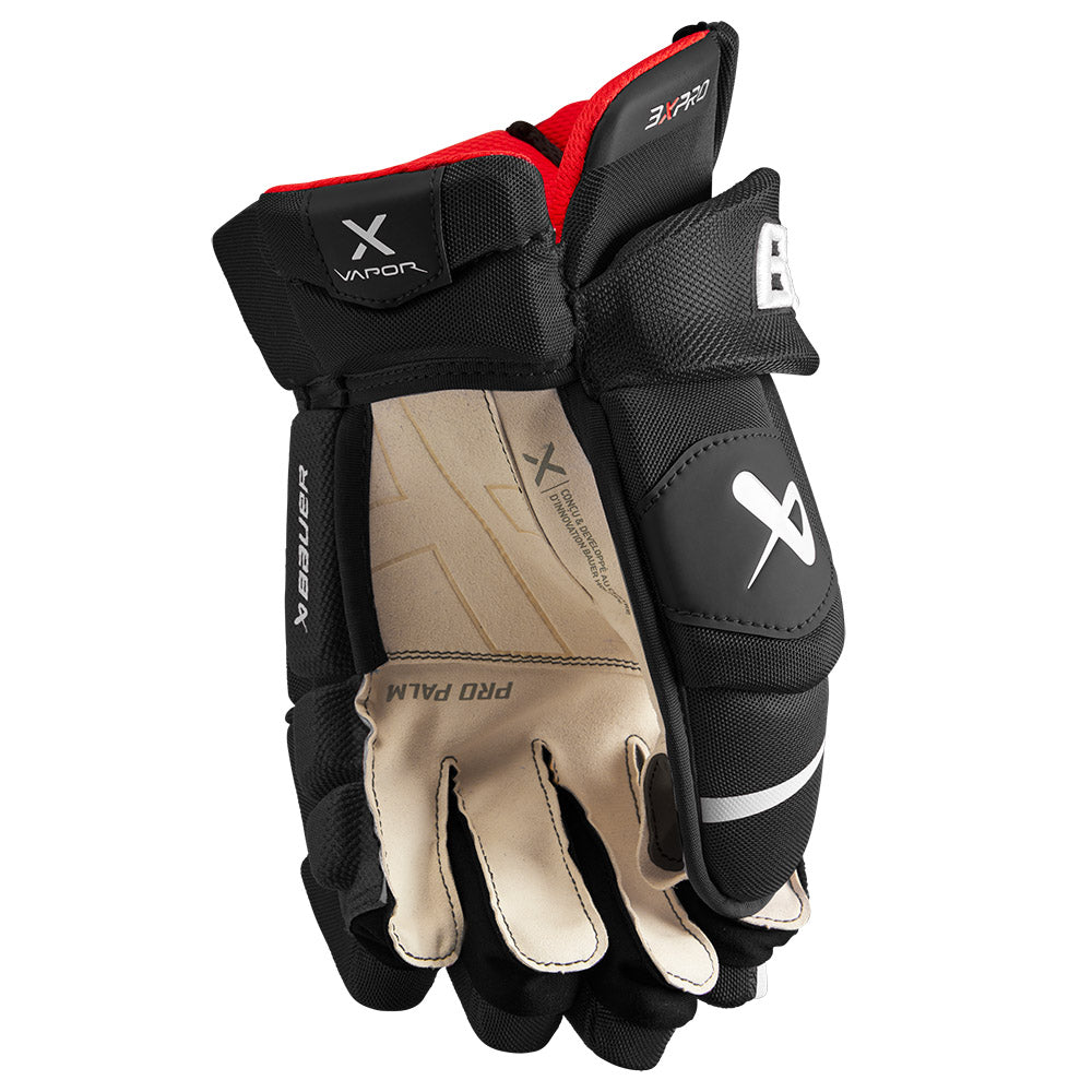 Bauer Vapor 3X Pro Senior Ice Hockey Gloves - Premium Protection for Hockey Players - Perfect for Games, Practices & Competitive Play