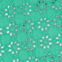 Phoebe Pocket Shorts - Green Eyelet Lace Casual Summer Shorts for Women | Perfect for Beach, Vacation & Outdoor Activities