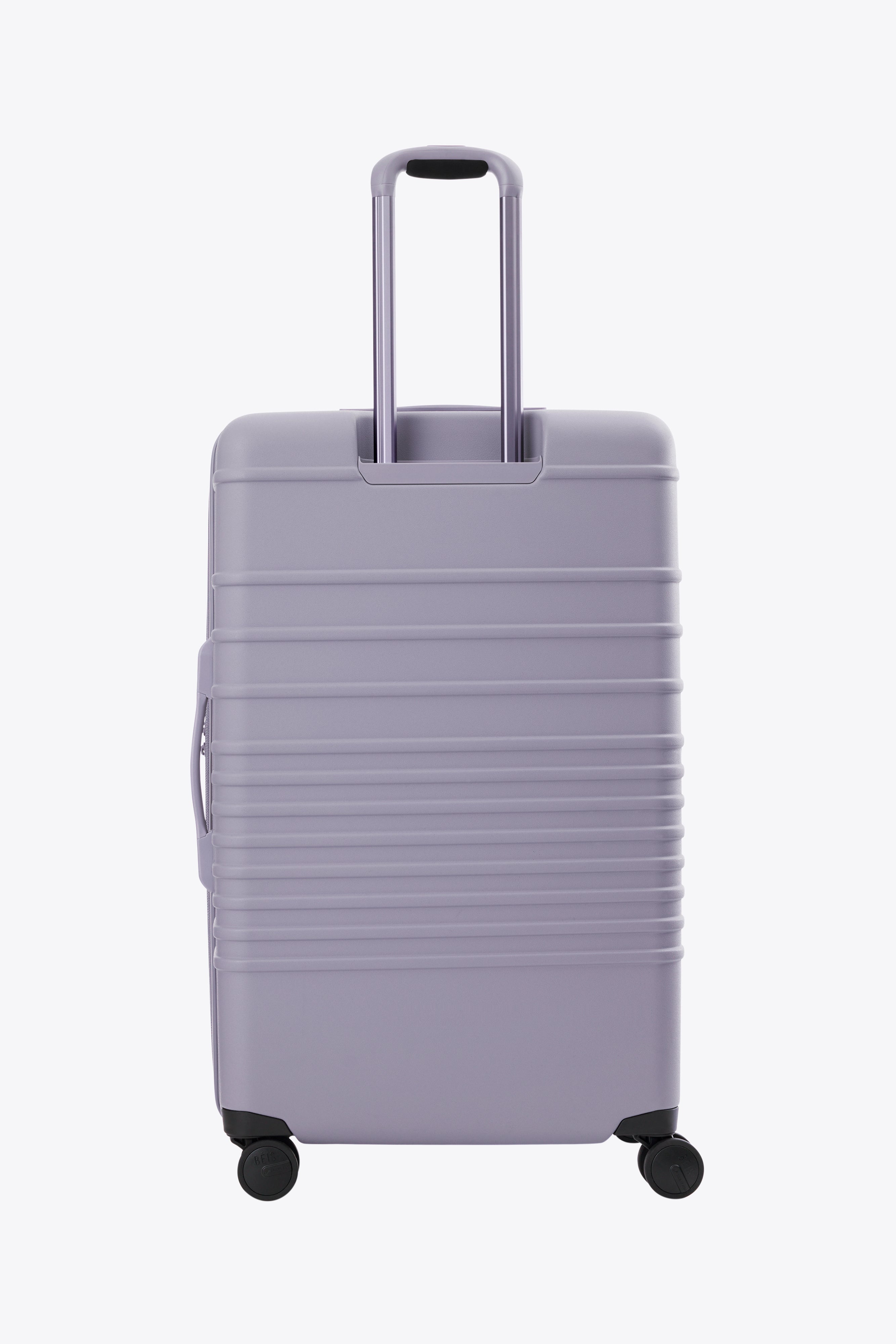 Large Lavender Check-In Roller Suitcase - Spinner Luggage with 4 Wheels for Travel, Business Trips & Vacations - Durable & Stylish Carry-On Bag