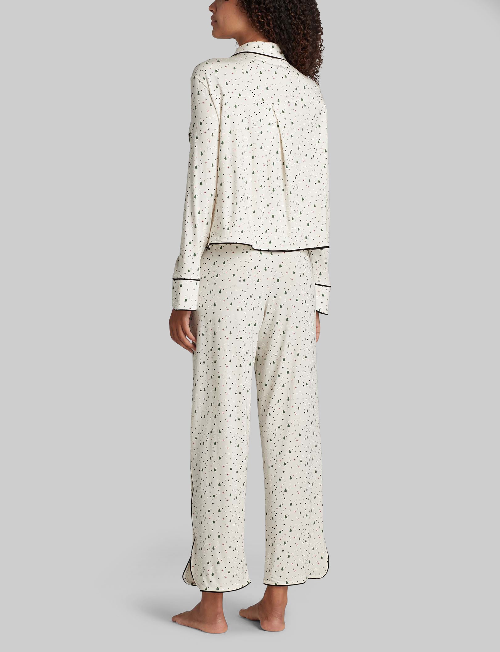 Cozy Women's Long Sleeve Pajama Set - Soft Pullover Sleepwear Top & Lounge Pants for Relaxing at Home, Sleeping, and Comfortable Nightwear