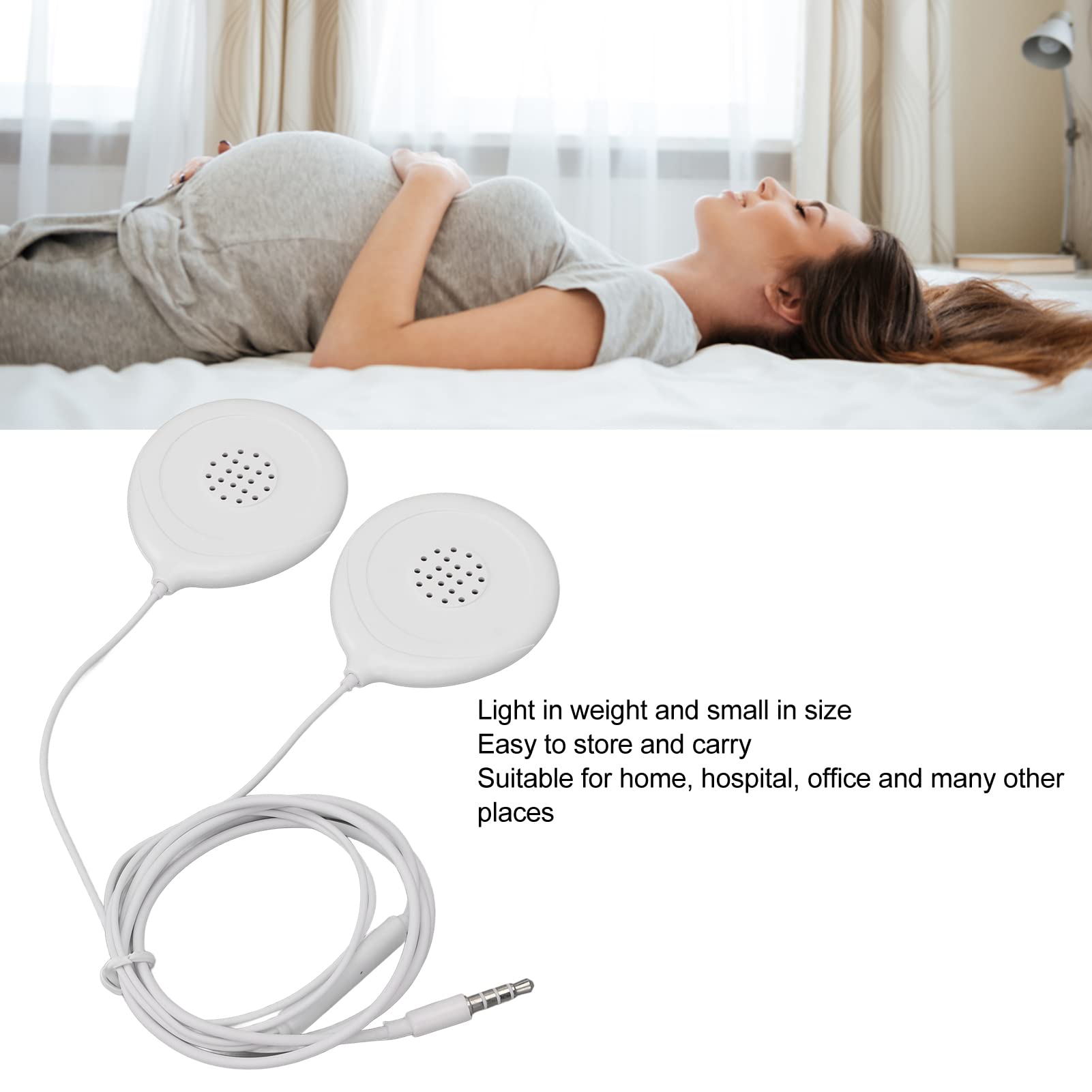 Pregnancy Belly Headphones for Baby Bump - Safe Music Play & Voice Communication for Baby in Womb | Perfect for Prenatal Bonding & Soothing Fetal Development