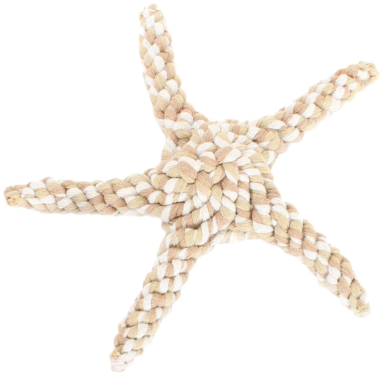 Harry Barker Natural Rope Starfish Dog Toy - Durable Chew Toy for Aggressive Chewers - Perfect for Beach & Outdoor Play