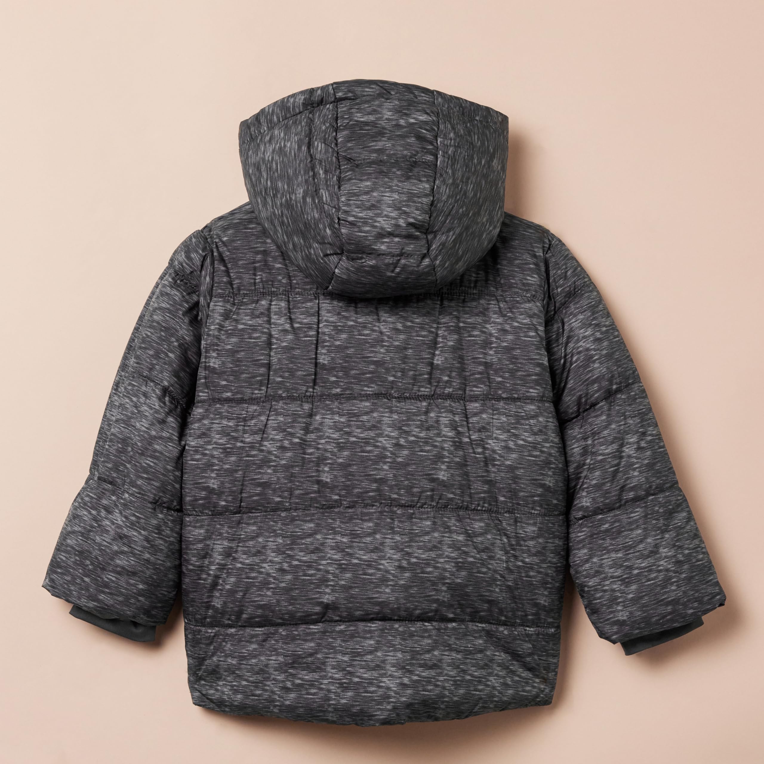 Amazon Essentials Heavyweight Hooded Puffer Jacket for Babies, Toddlers & Boys - Warm Winter Coat for Outdoor Play, School & Daily Activities