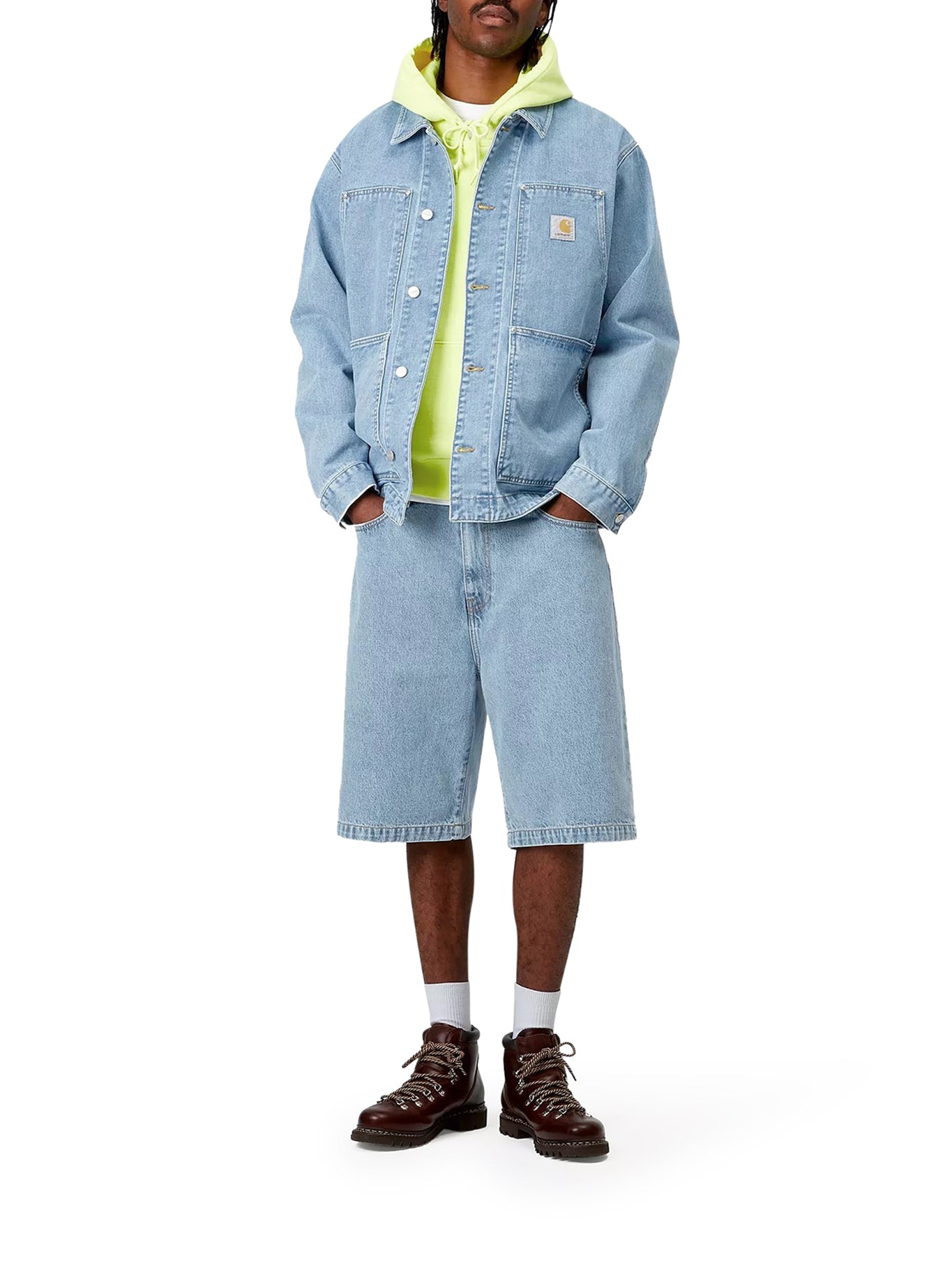 Carhartt WIP Landon Shorts for Men - Durable Work Shorts in Blue (I030469013500) | Perfect for Outdoor Work, Hiking & Casual Wear