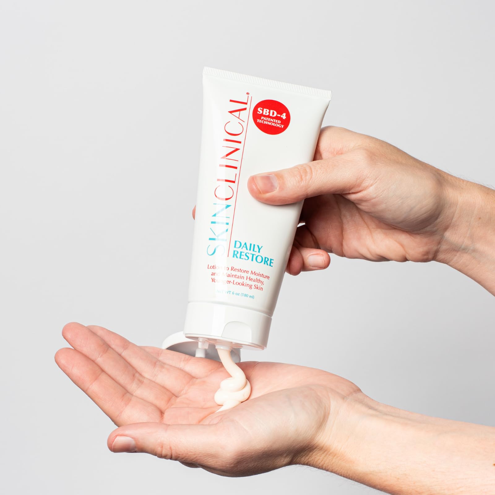 Daily Restore Hydrating Lotion with Shea Butter & Aloe - Ultra Moisturizing Body & Face Cream for Very Dry Skin - Fragrance-Free, Unscented Moisturizer with Patented SBD-4 Formula (6oz) - Perfect for Winter Care, Eczema Relief & Sensitive Skin Hydration