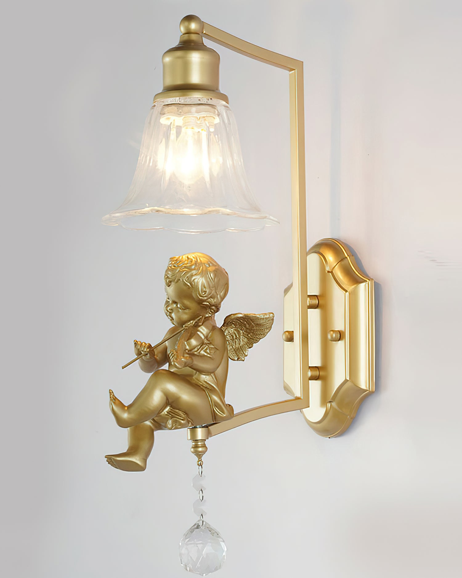 Art Angel Wall Lamp - Elegant Decorative Lighting for Bedroom, Living Room & Hallway - Perfect for Home Decor & Ambiance