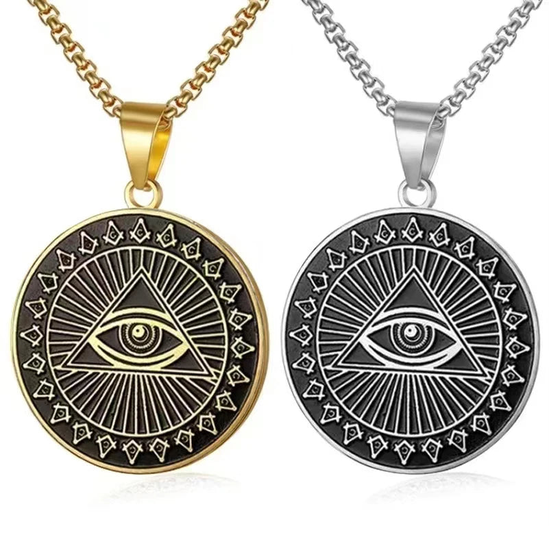 Eye of Horus Pendant Necklace - Ancient Egyptian Protection Amulet Jewelry for Men & Women - Perfect for Spiritual Healing, Meditation & Fashion Accessories
