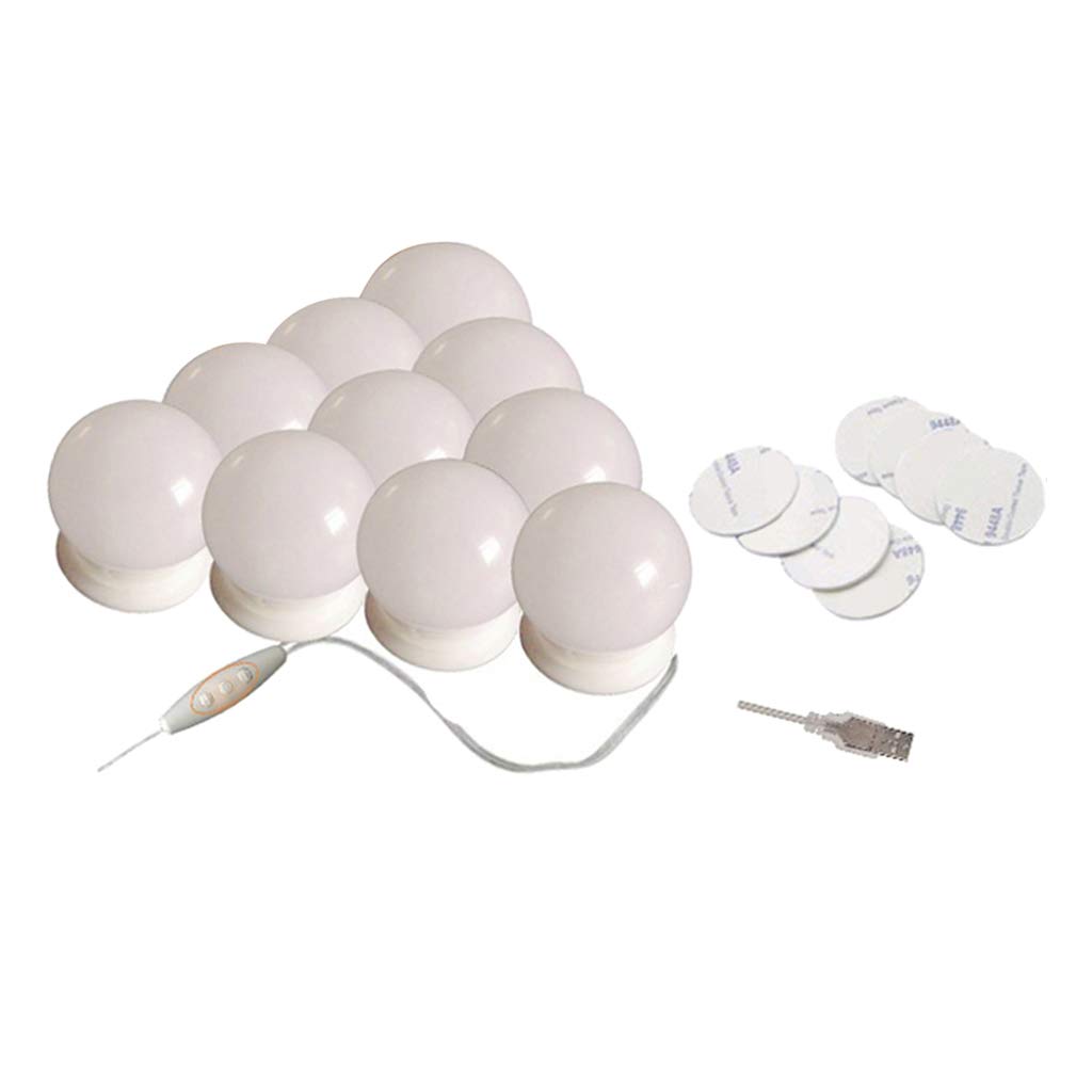 10Pcs LED Vanity Mirror Lights with Dimmable Brightness for Makeup, Photography, and Video Shooting - Perfect for Home Beauty Salon, YouTube Studio, and TikTok Content Creation