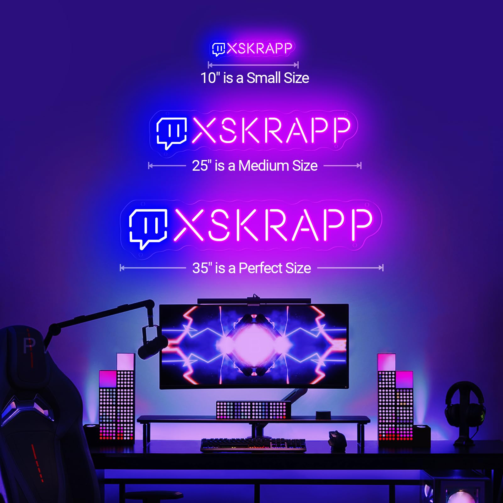 Custom Twitch Username Neon Signs - 35