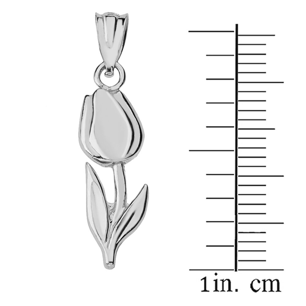 925 Sterling Silver Floral Tulip Flower Charm Pendant Necklace for Women - Elegant Dainty Jewelry Gift for Birthday, Anniversary & Valentine's Day | Perfect for Everyday Wear & Special Occasions