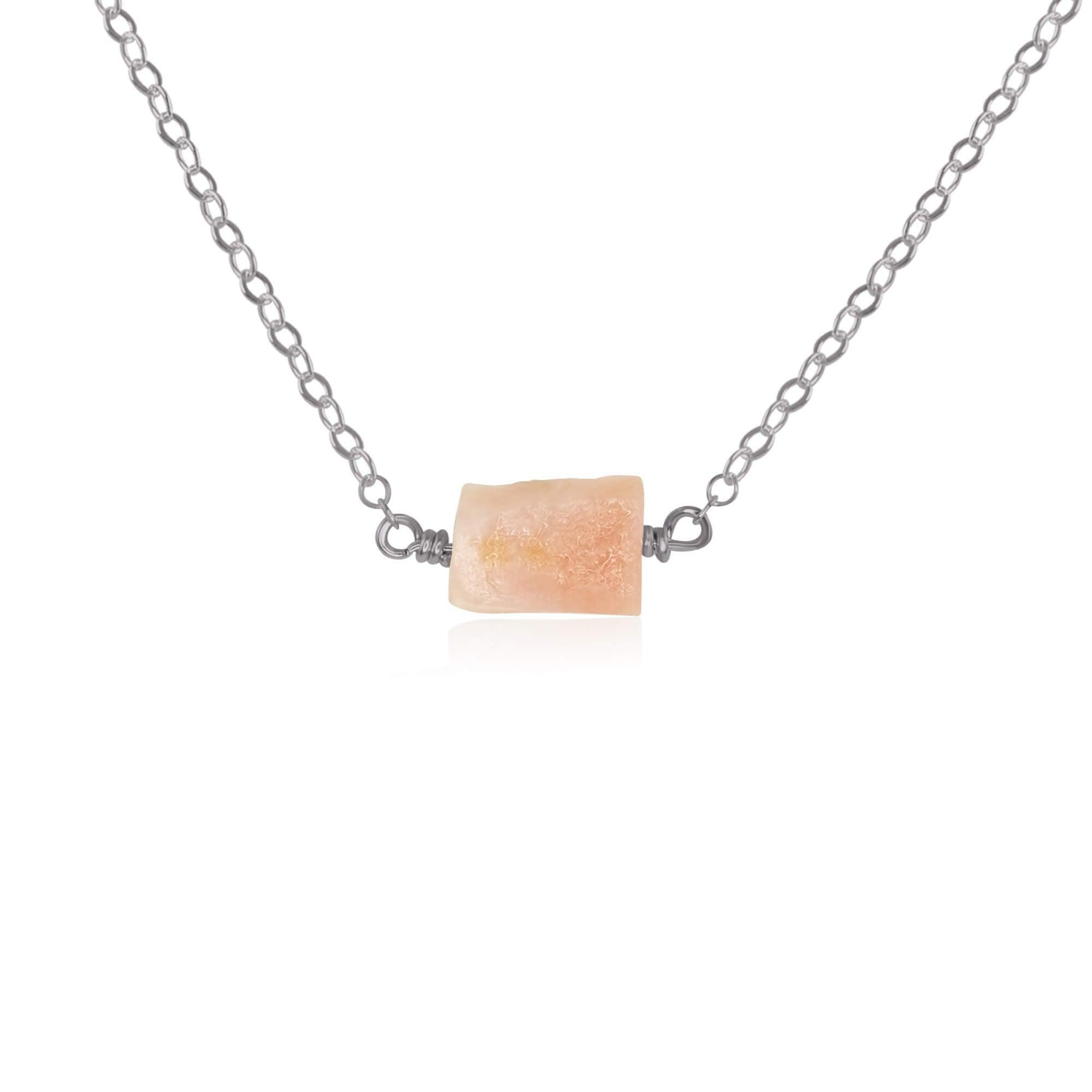 Natural Raw Pink Peruvian Opal Crystal Pendant Necklace for Women - Healing Stone Jewelry for Spiritual Energy & Chakra Balance | Perfect for Meditation, Yoga & Boho Fashion