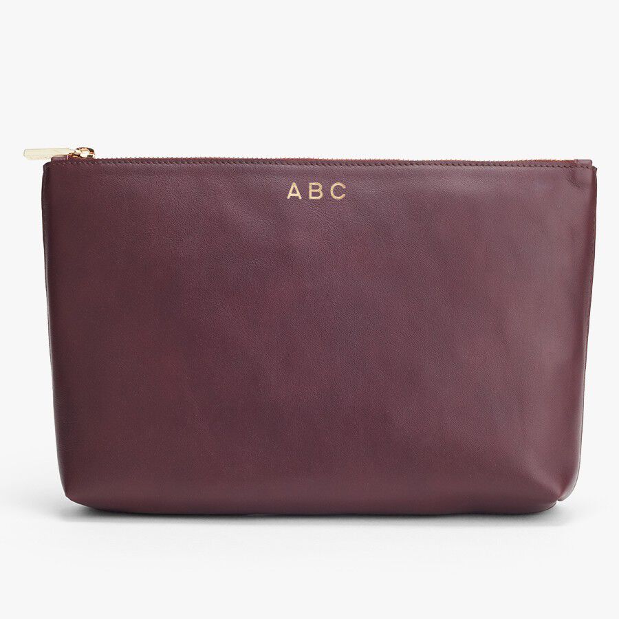 Premium Medium Leather Zipper Pouch - Genuine Leather Wallet Organizer for Cash, Cards & Coins | Perfect for Travel, Office & Everyday Use
