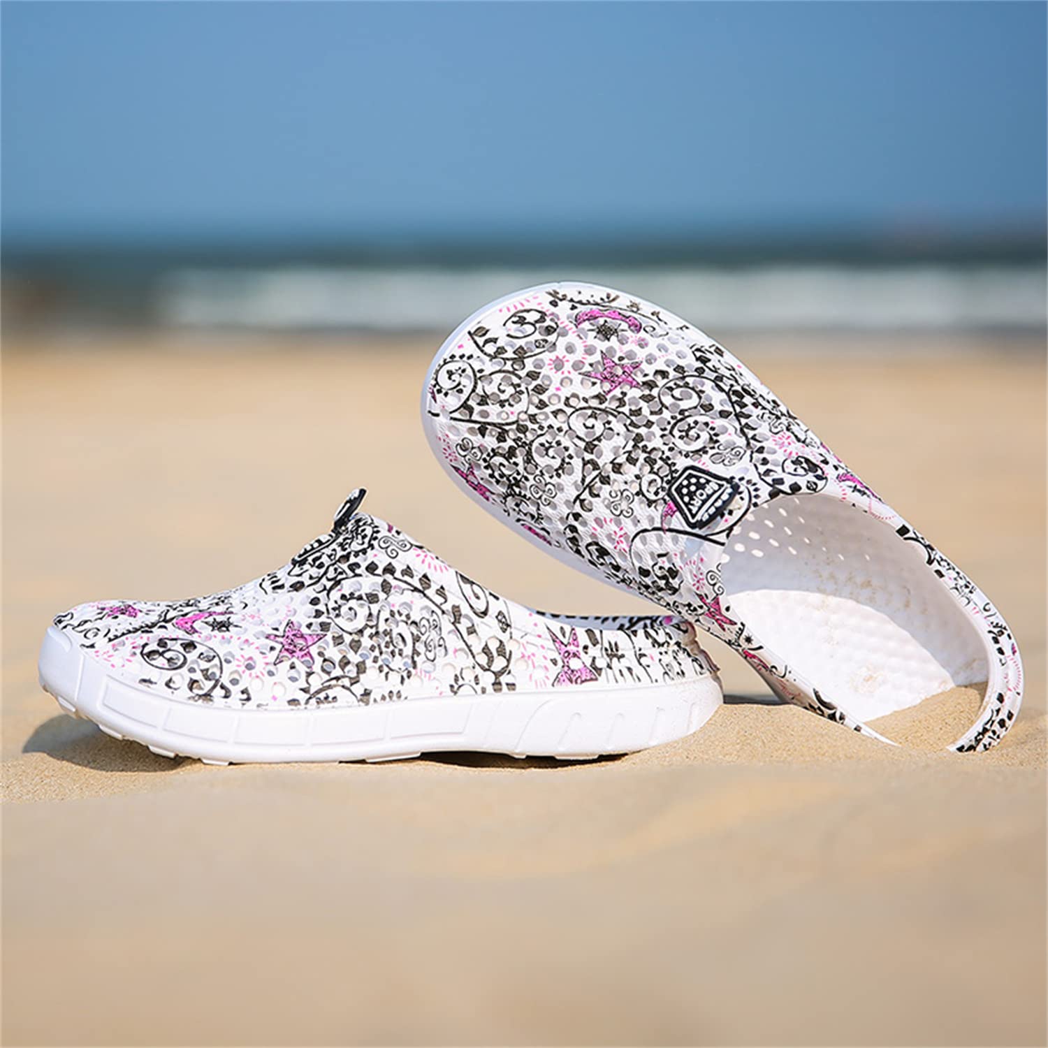 **Women's Garden Clogs - Breathable Water Shoes for Beach, Pool, Bath & Travel - Non-Slip Comfortable Slippers for Walking, Home & Outdoor Use**