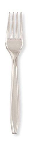 600-Pack Premium Heavy-Duty Clear Plastic Party Forks - Durable Disposable Cutlery for Weddings, BBQs, Picnics & Catering Events