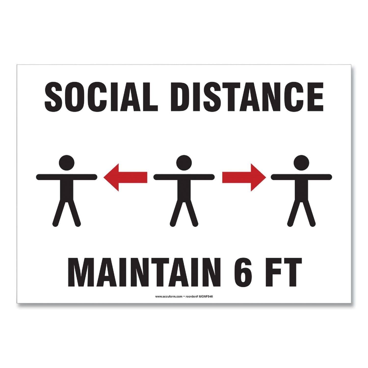 Accuform® Social Distance Signs - 10