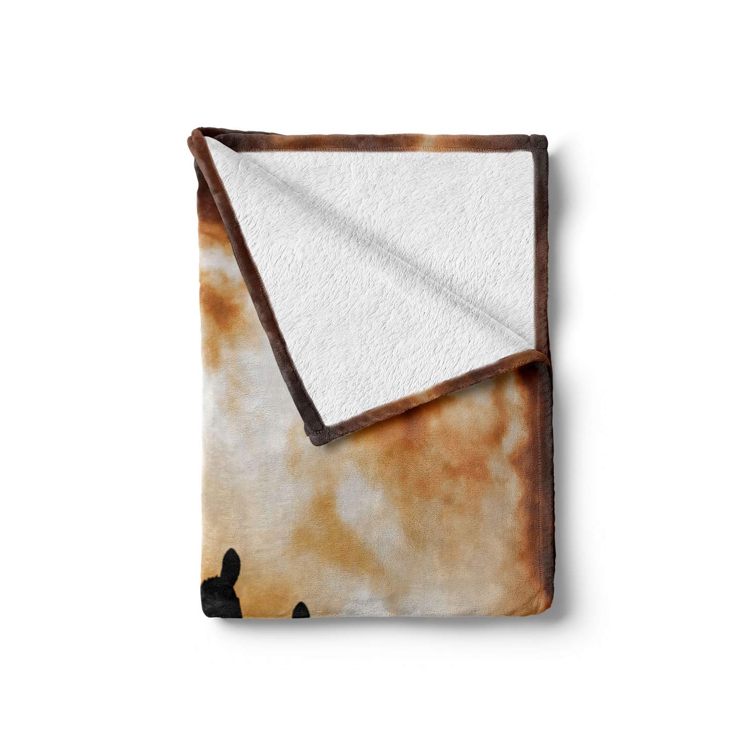 Ambesonne Halloween Zombie Print Fleece Throw Blanket - Soft Plush Flannel Blanket for Indoor & Outdoor Use, 70
