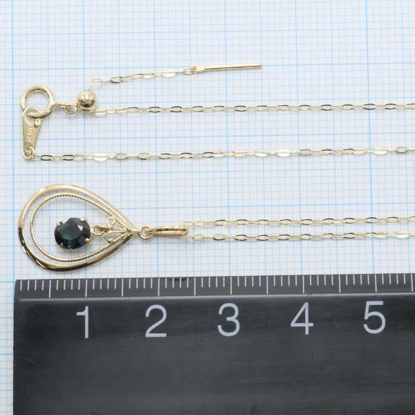 18K Yellow Gold Sapphire Necklace | Genuine Sapphire Pendant | Elegant Jewelry Gift for Women | Perfect for Weddings, Anniversaries & Special Occasions