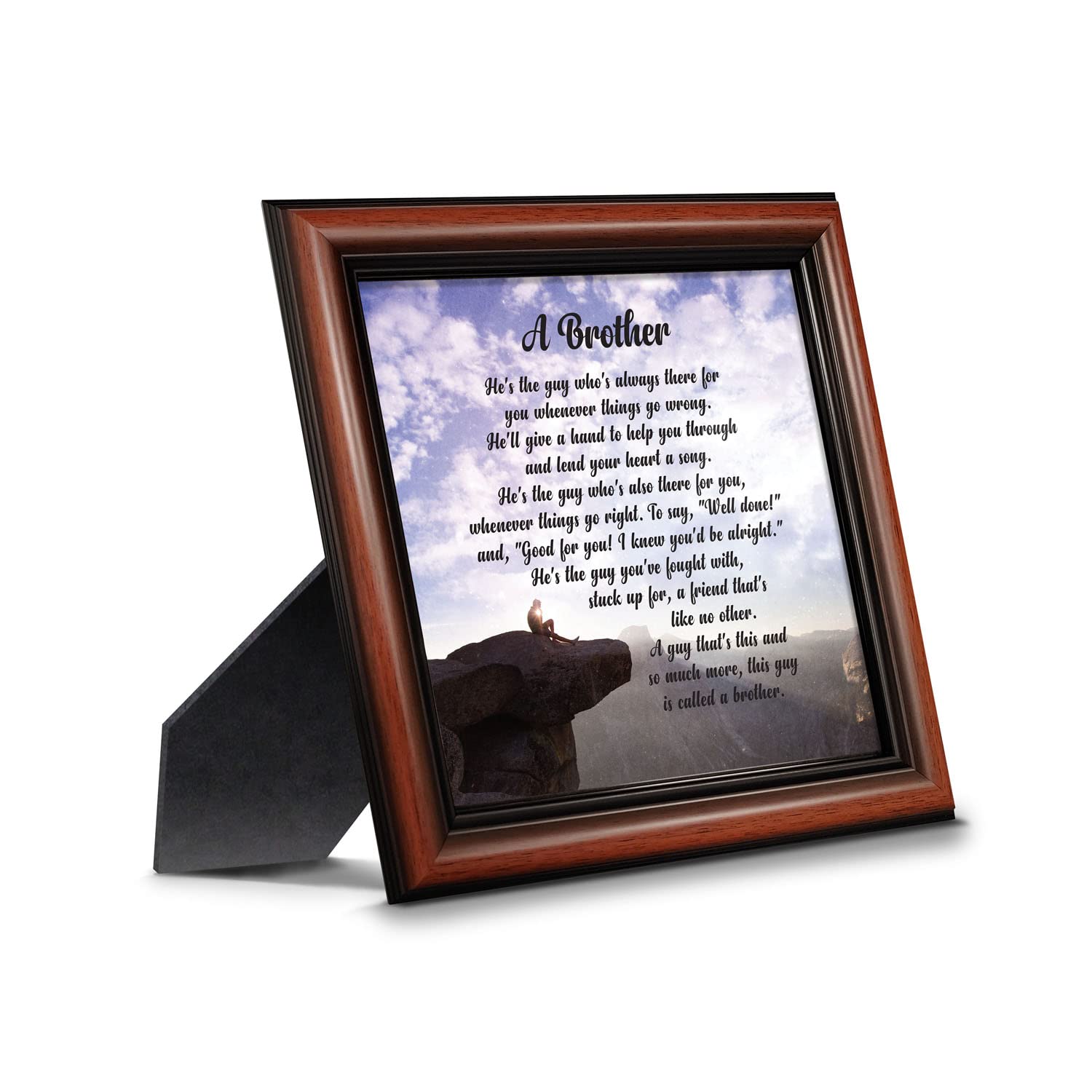Crossroads Home Décor Big Brother Photo Frame - Thoughtful Gift for Brothers, Siblings & Family - Perfect for Birthdays, Graduations & Home Décor - 8628W