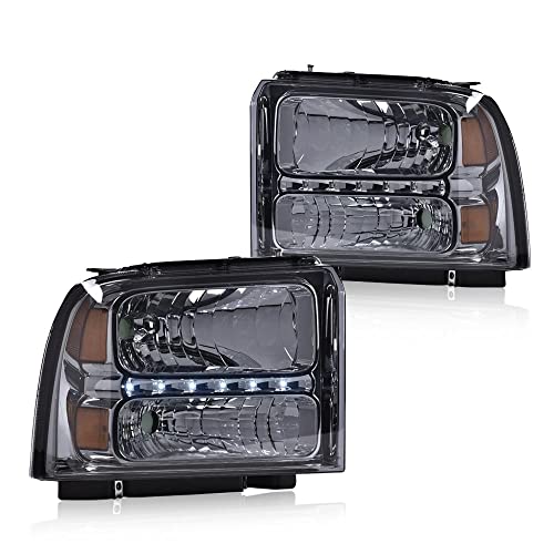 Smoky/Chrome Housing Amber Reflector