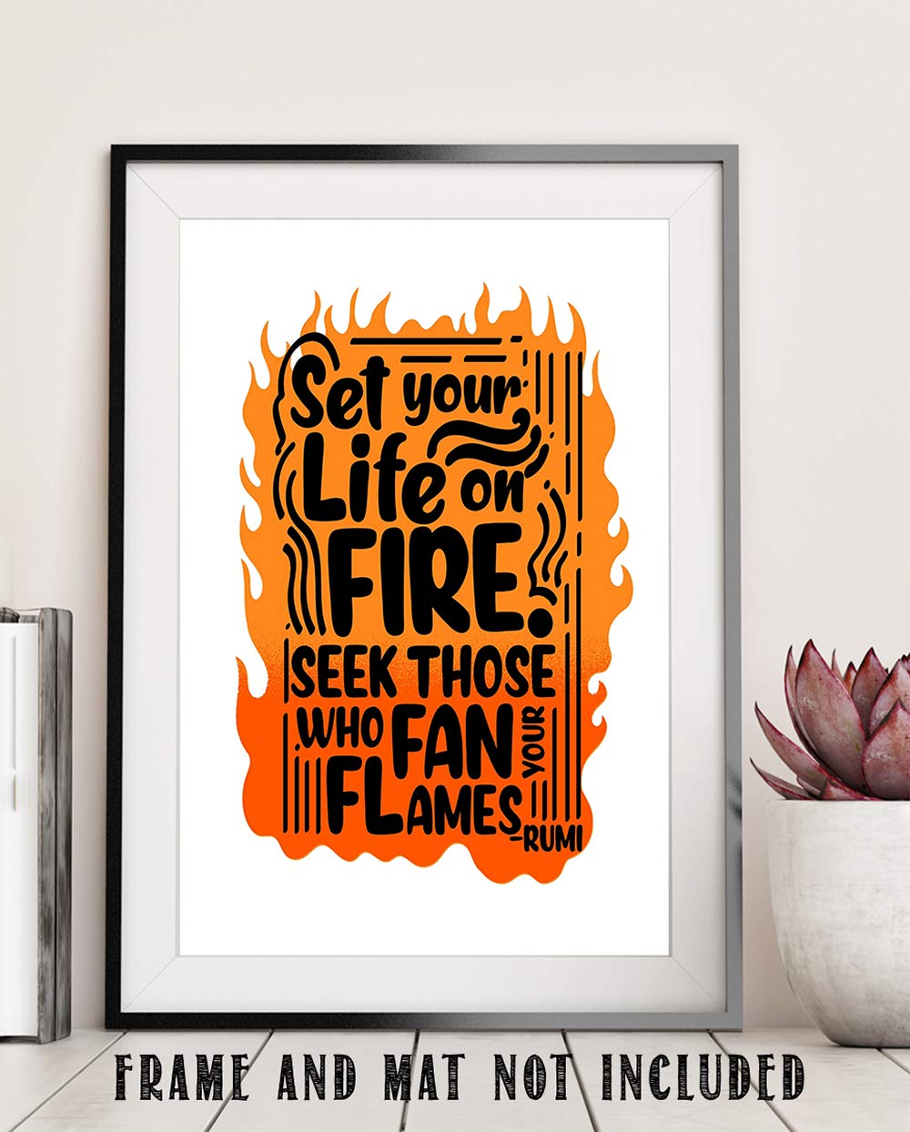 TJ Originals Motivational Wall Art - 11x14 Unframed Print for Home & Office Decor