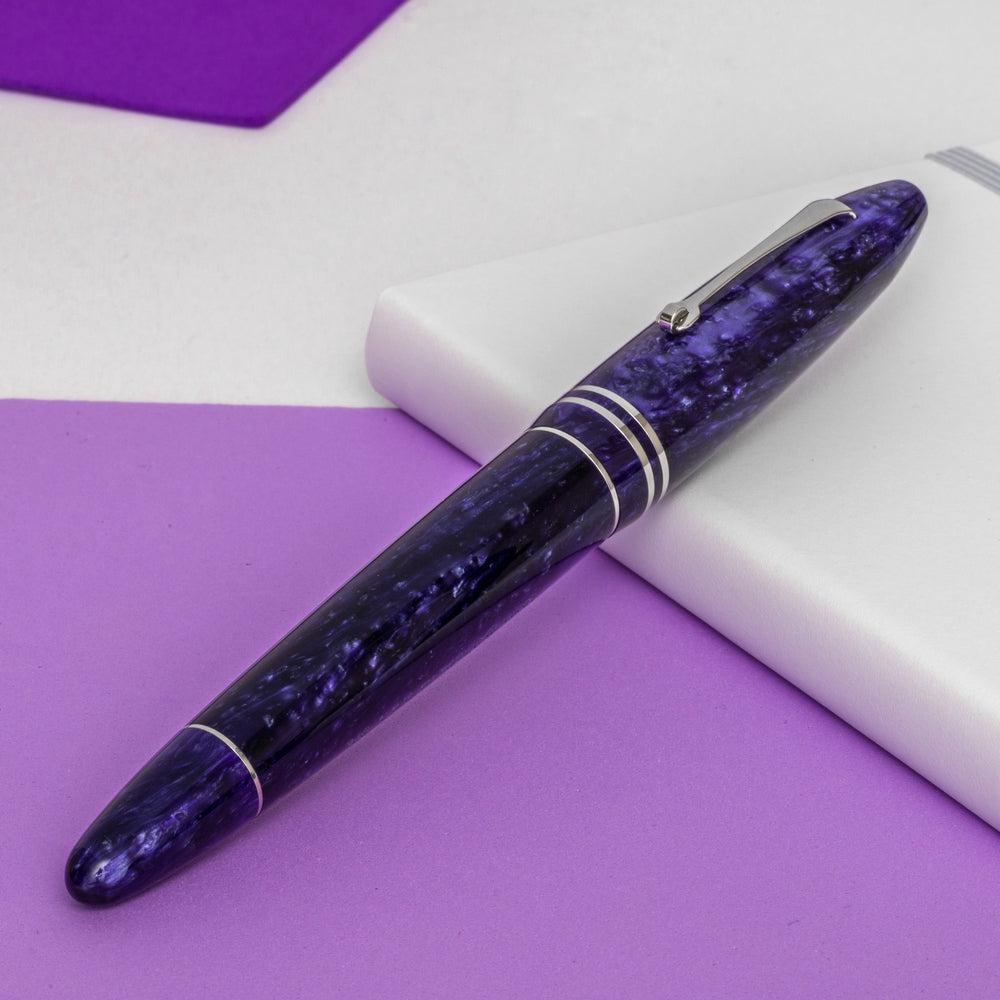 Leonardo Fountain Pen Furore Grande - Premium Stainless Steel Luxury Writing Instrument for Professionals & Collectors | Perfect for Business Signatures, Journaling & Gift Giving