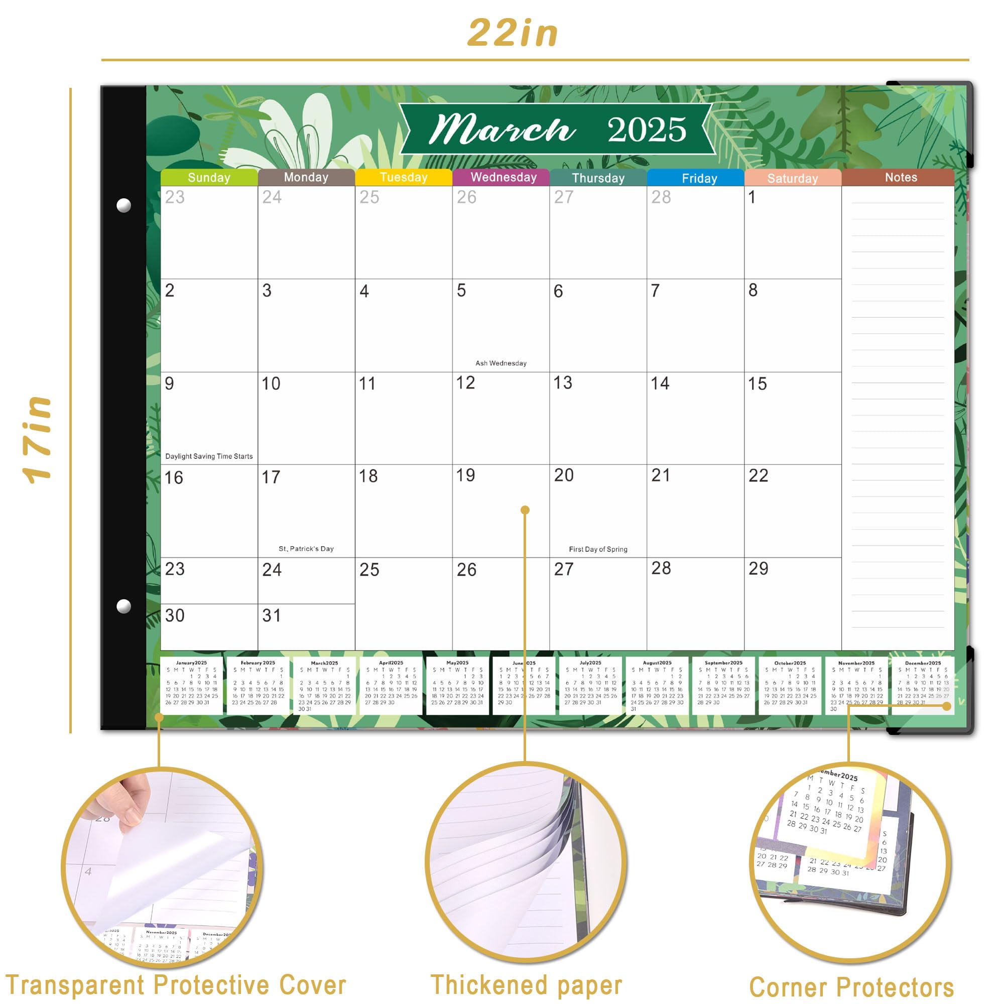 2025-2026 Large Desk Calendar - 22