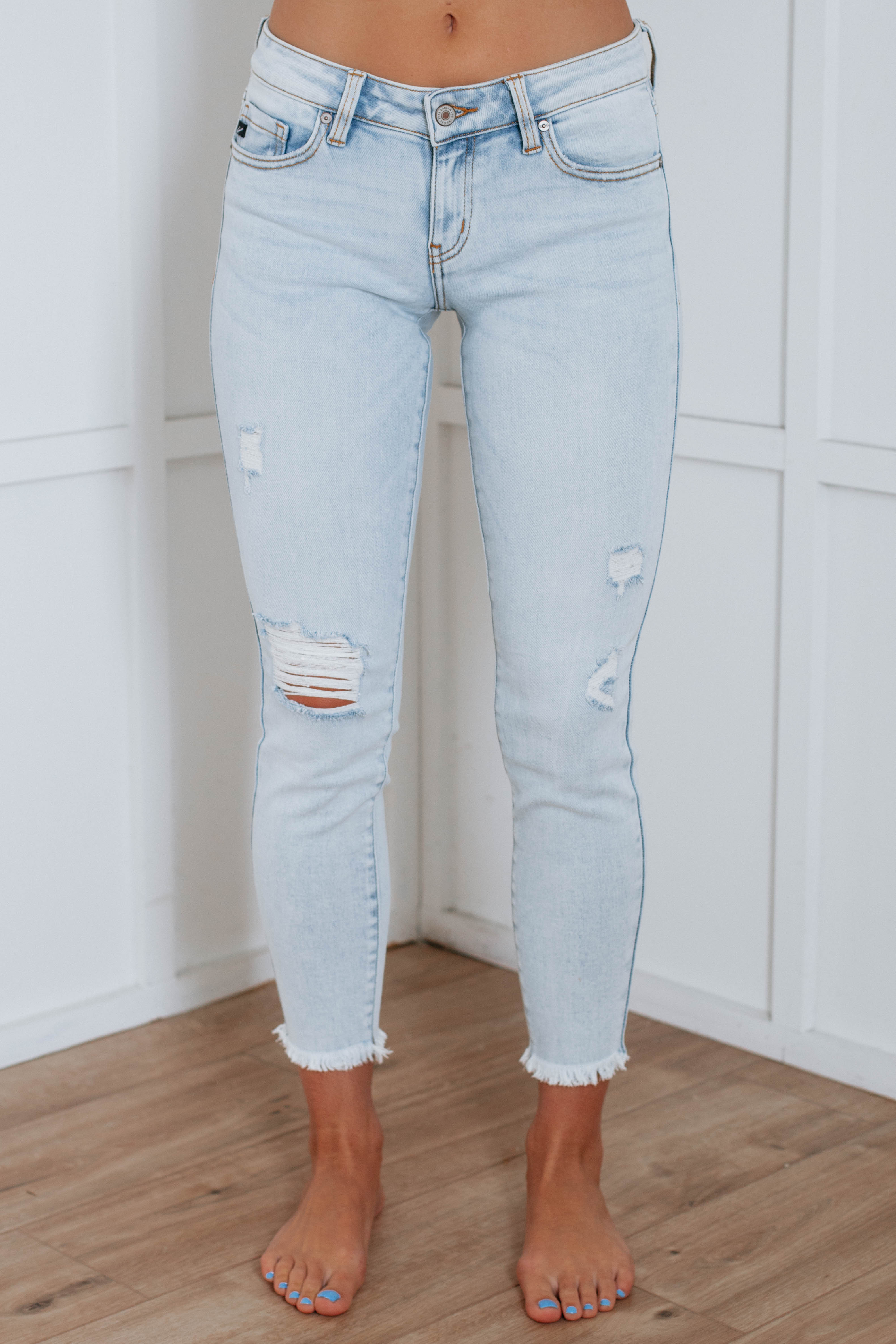 Jennings KanCan Jeans - Light Wash High Waist Skinny Jeans for Women | Comfortable Stretch Denim Pants | Perfect for Casual Wear, Office & Night Out