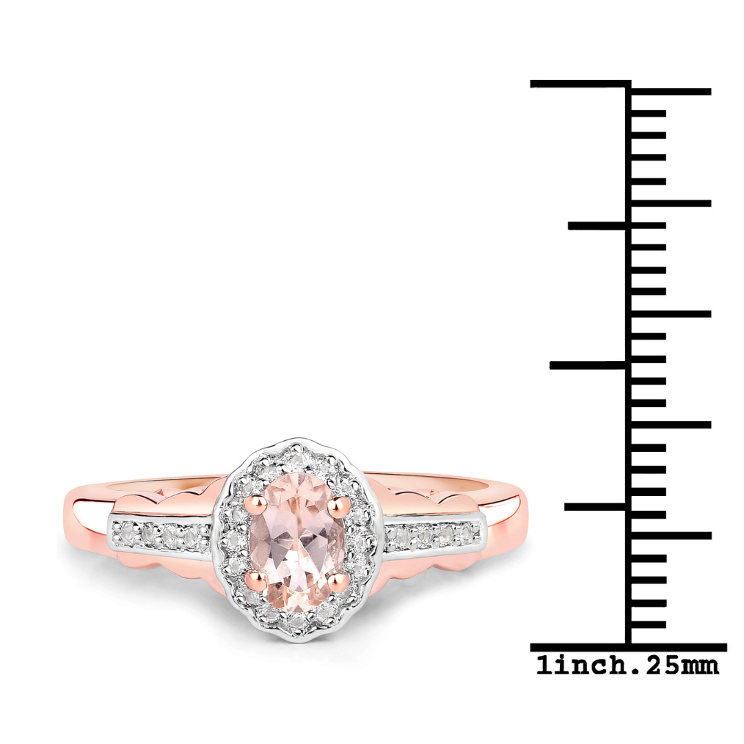 Exquisite Rose Gold Morganite Jewelry Set - Necklace, Earrings & Ring for Women | Perfect for Weddings, Anniversaries & Special Occasions