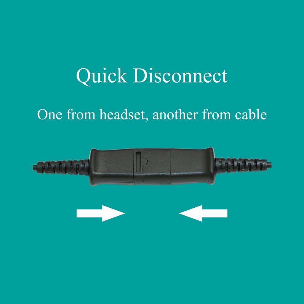 Plantronics QD Headset Y-Splitter Adapter - Dual 3.5mm Y-Cable Connector for Training & Call Center Headsets | Perfect for Team Coaching, Call Monitoring and Multi-Device Audio Sharing