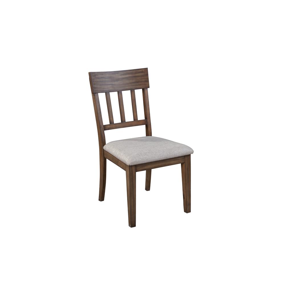 Donham Set of 2 Brown Side Chairs - Modern Dining Room Chairs for Kitchen, Breakfast Nook, and Small Space Decor