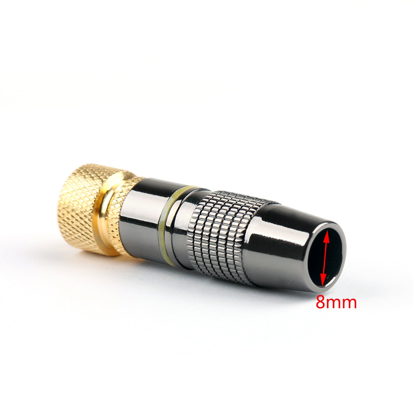 10-Pack F Connector Solder Plug Assembly - Male RF Coaxial Cable for TV Satellite Antenna - Perfect for DIY Cable TV & Satellite Dish Installations