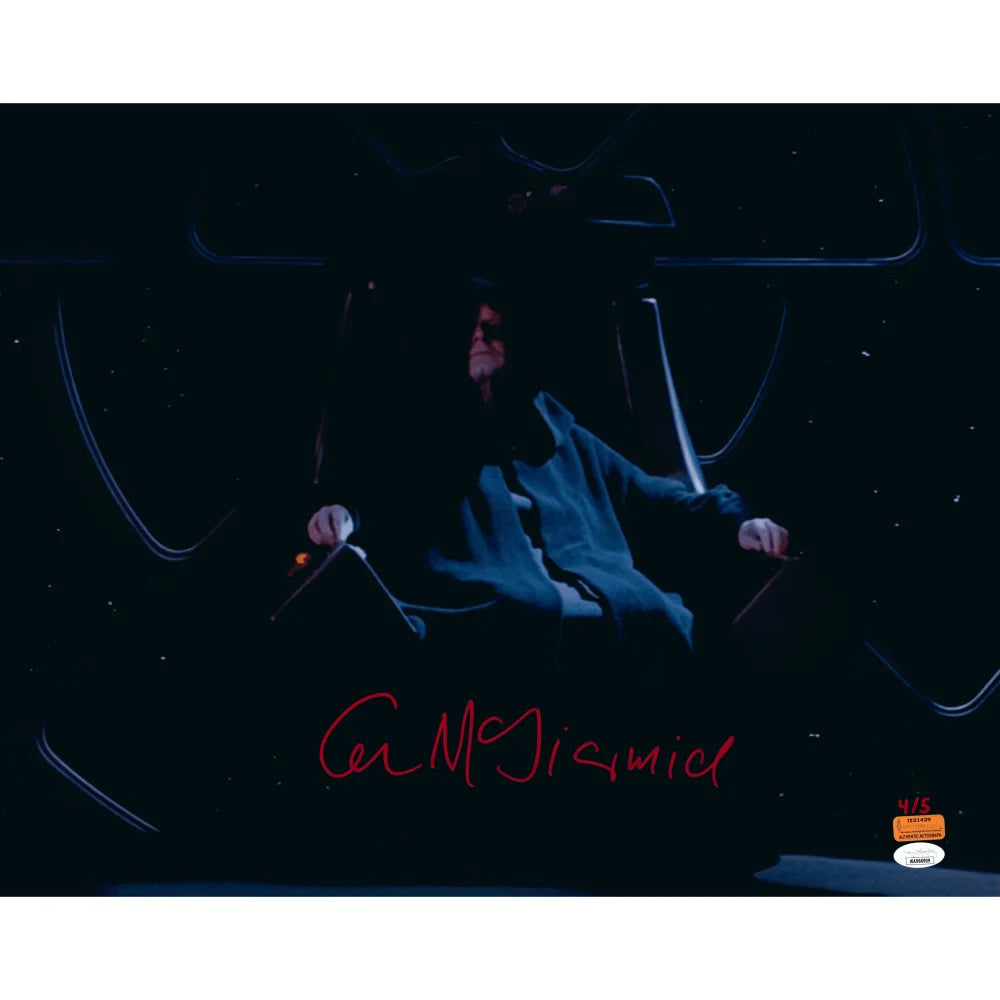 Ian McDiarmid Autographed 16x20 Star Wars Emperor Palpatine Framed Photo with JSA COA - Limited Edition #D/5 - Perfect for Star Wars Collectors and Home Theater Decor