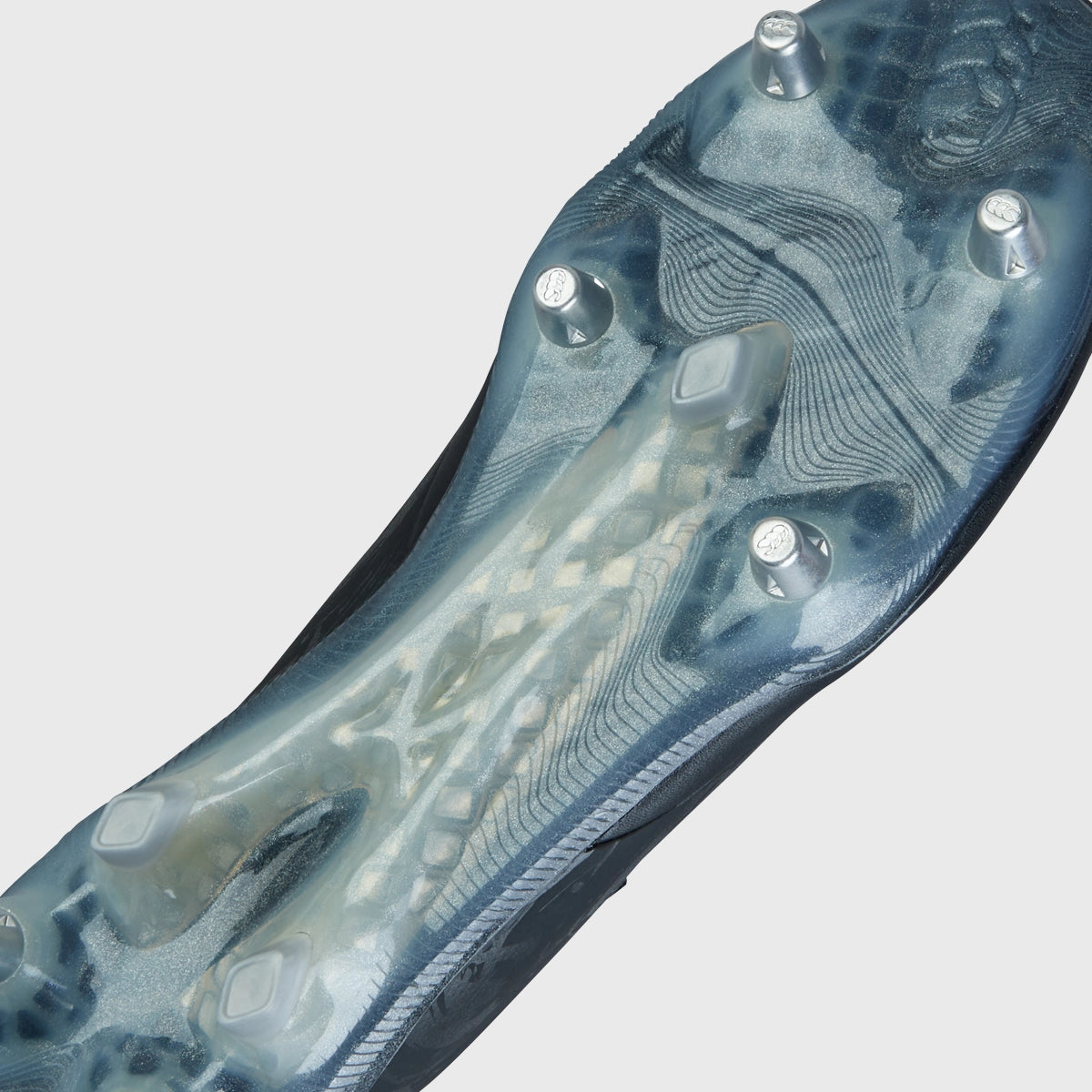 Canterbury Phoenix Genesis Elite SG Rugby Boots for Men - Black/Silver - High-Performance Cleats for Rugby Matches & Training on Soft Ground