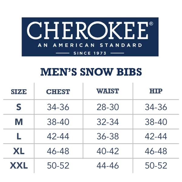 Men's Insulated Cherokee Ski Overalls - Available in Plus Sizes - Stay Warm & Comfortable on the Slopes
