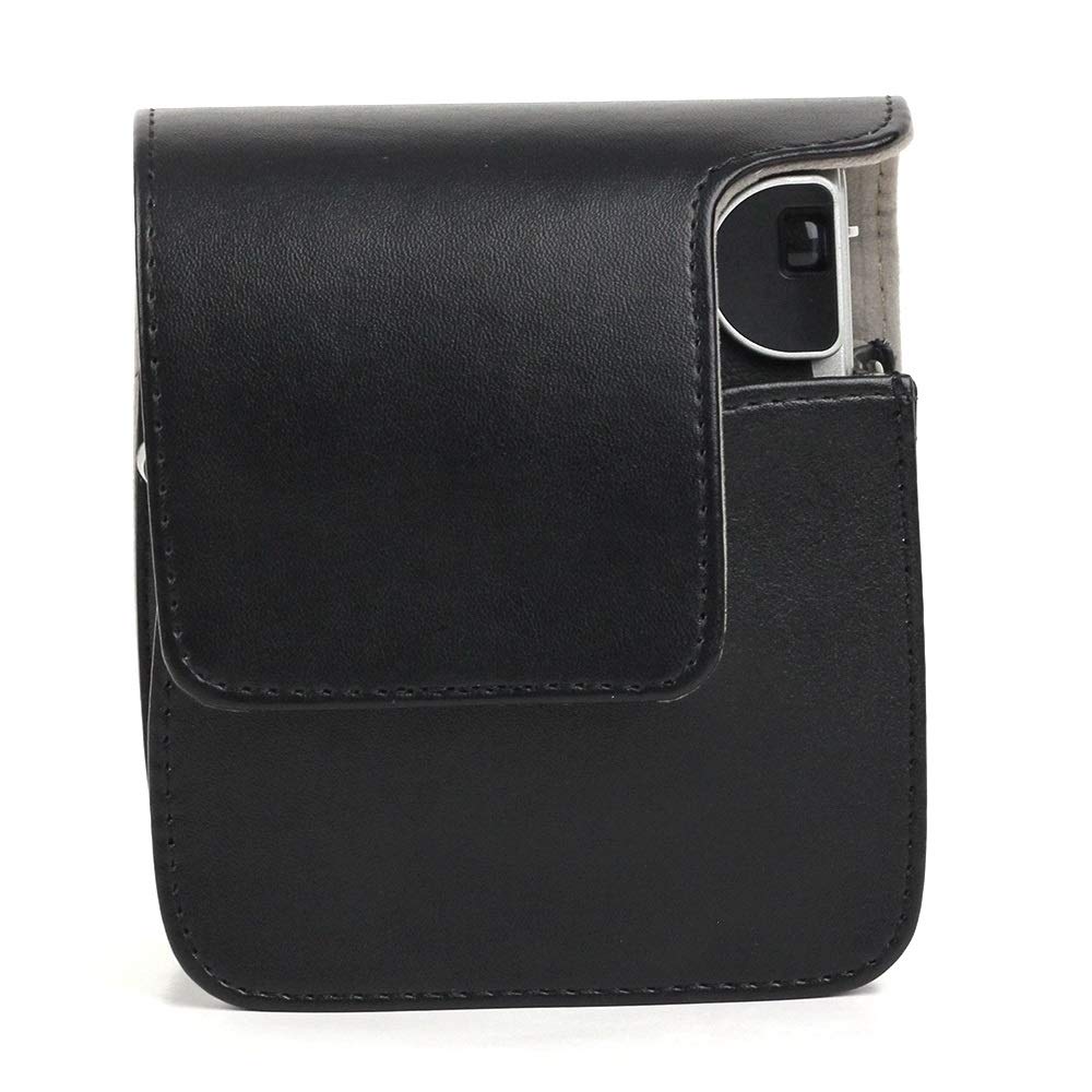 Premium PU Leather Camera Protective Bag for FUJIFILM Instax Mini 90 - Adjustable Shoulder Strap, Black | Perfect for Travel, Photography Outings & Everyday Use